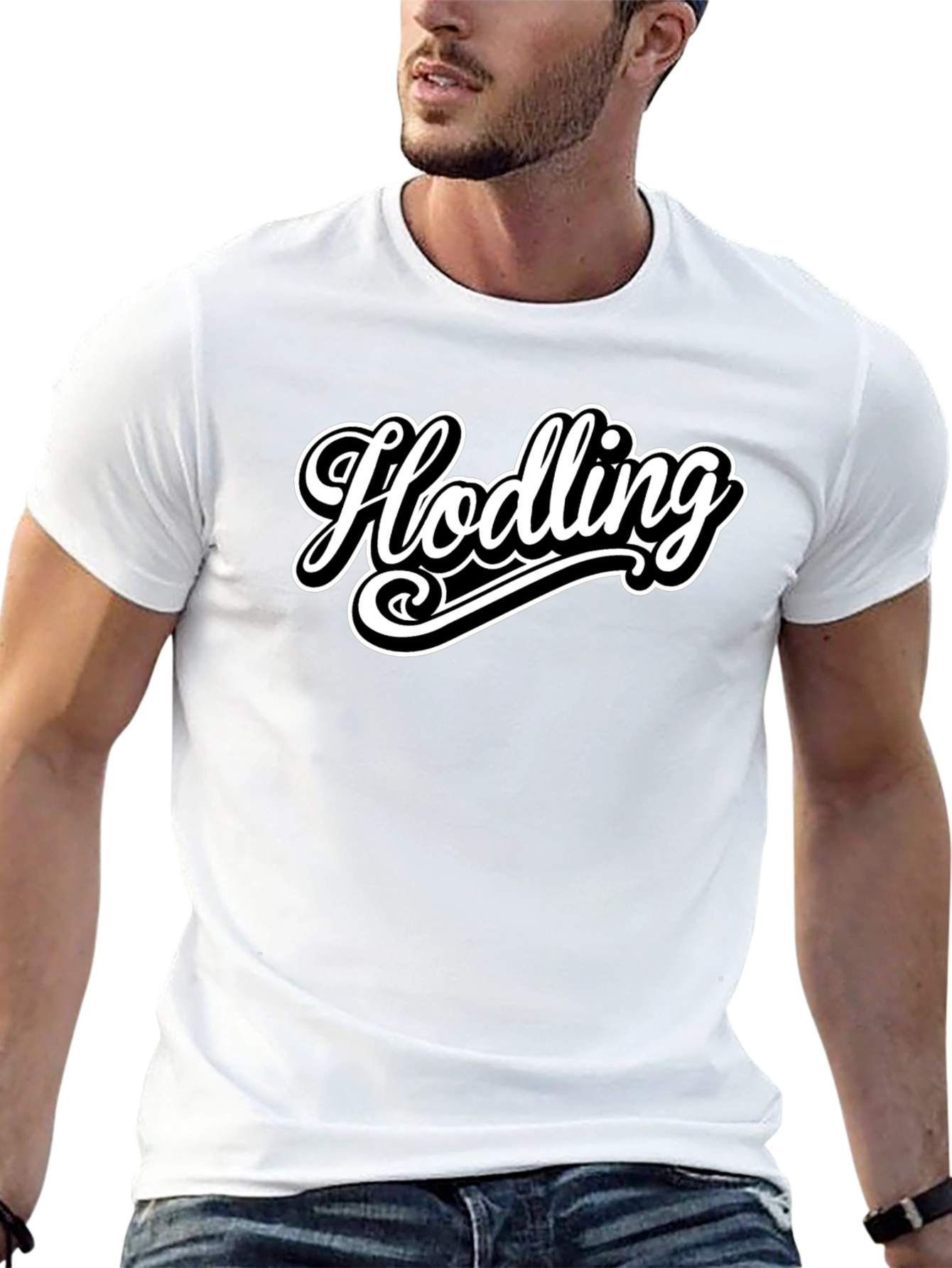 Hodling Crypto T-Shirt - Black Cotton Tee