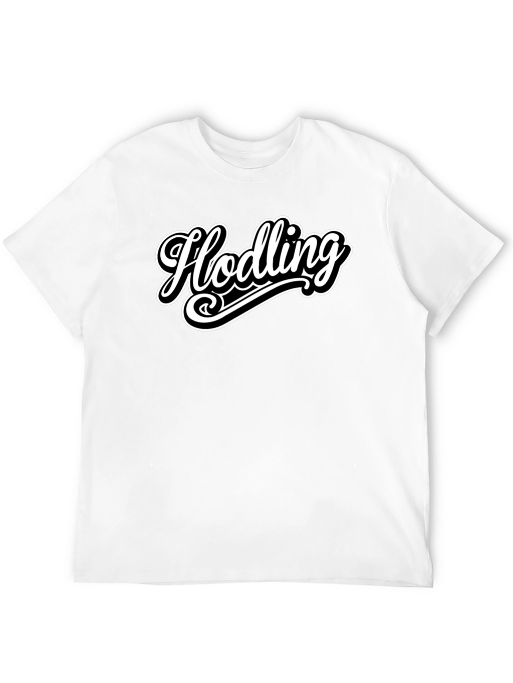 Hodling Crypto T-Shirt - Black Cotton Tee