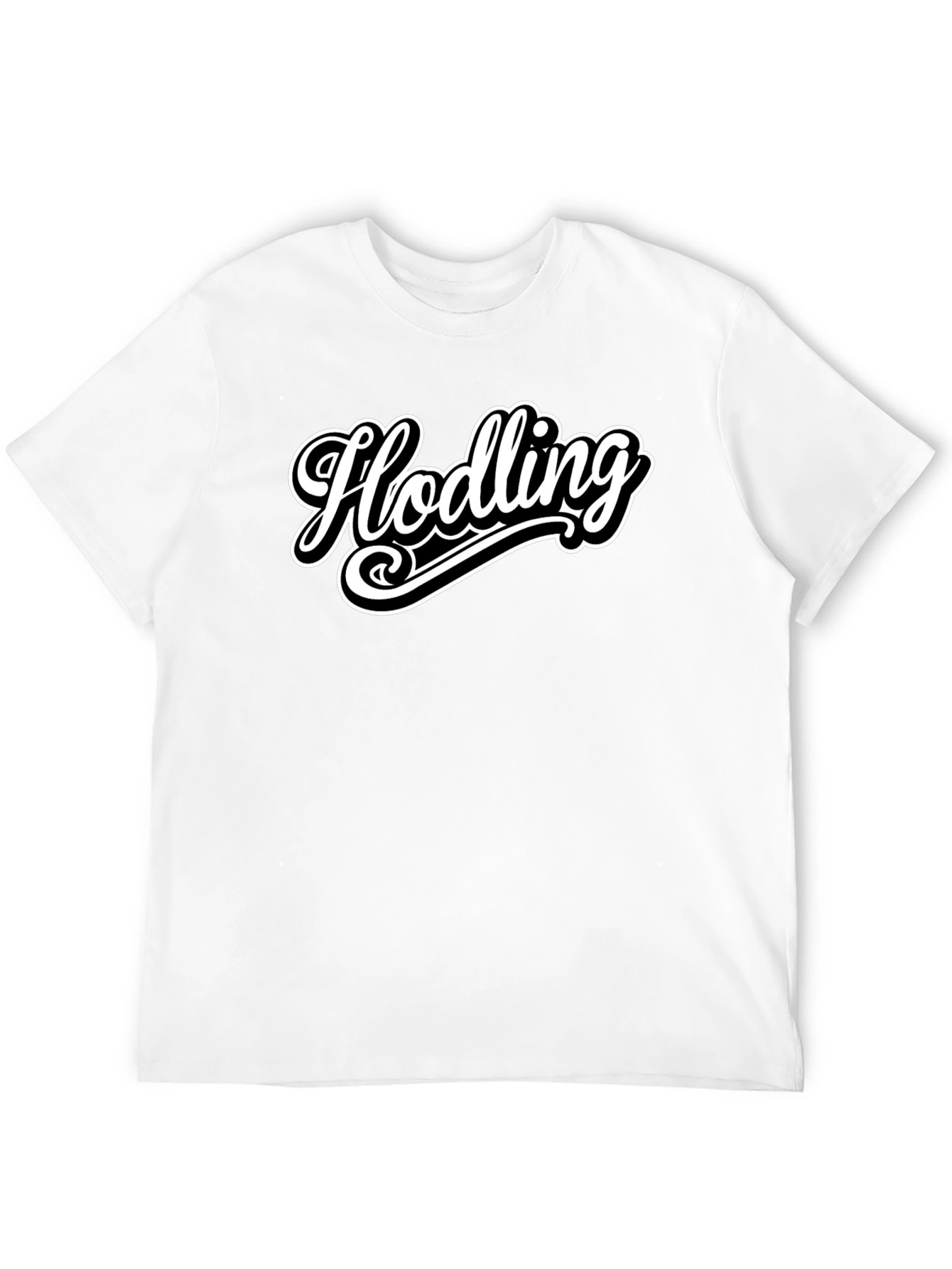 Hodling Crypto T-Shirt - Black Cotton Tee
