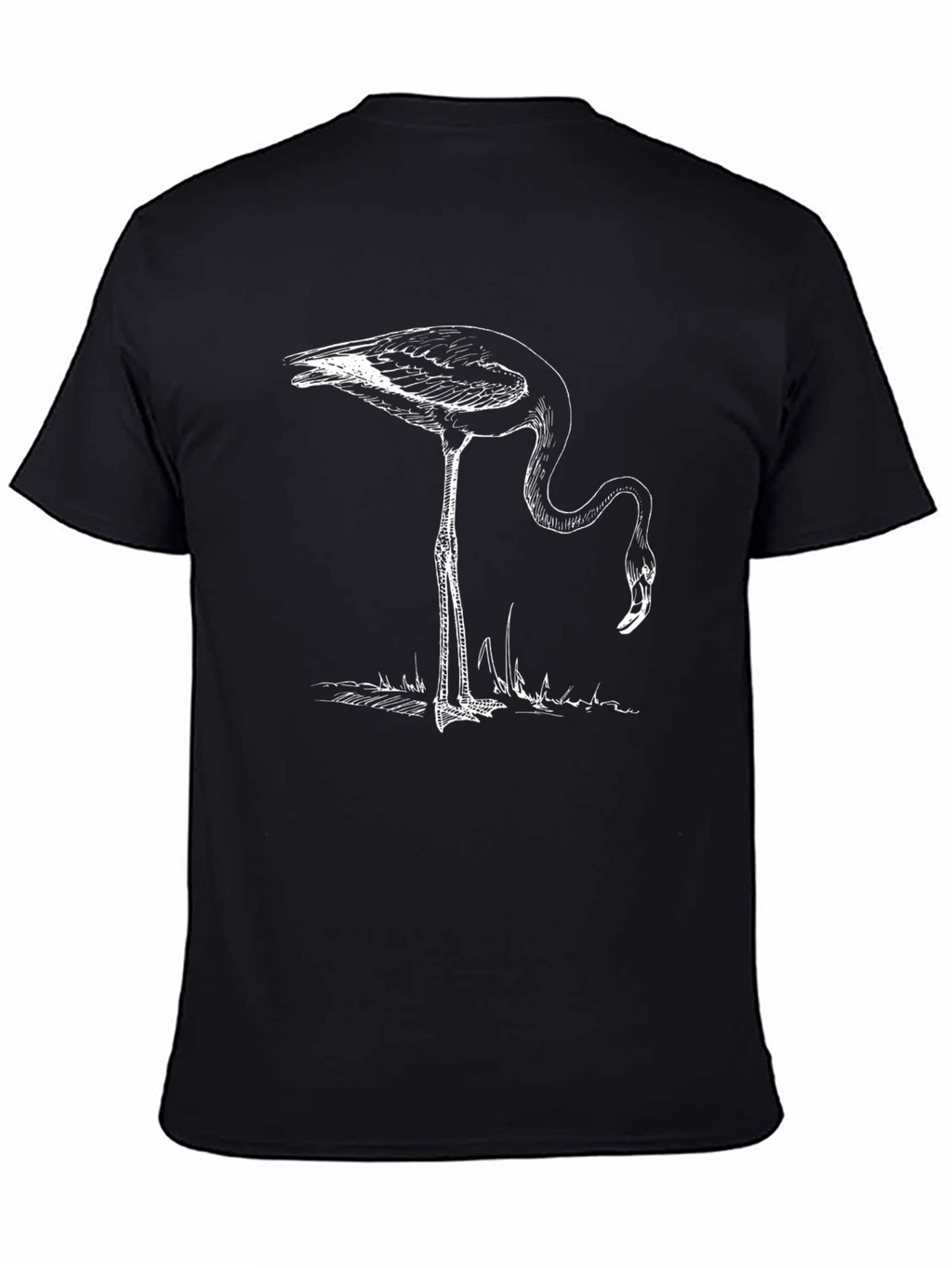 Flamingo Graphic Black T-Shirt