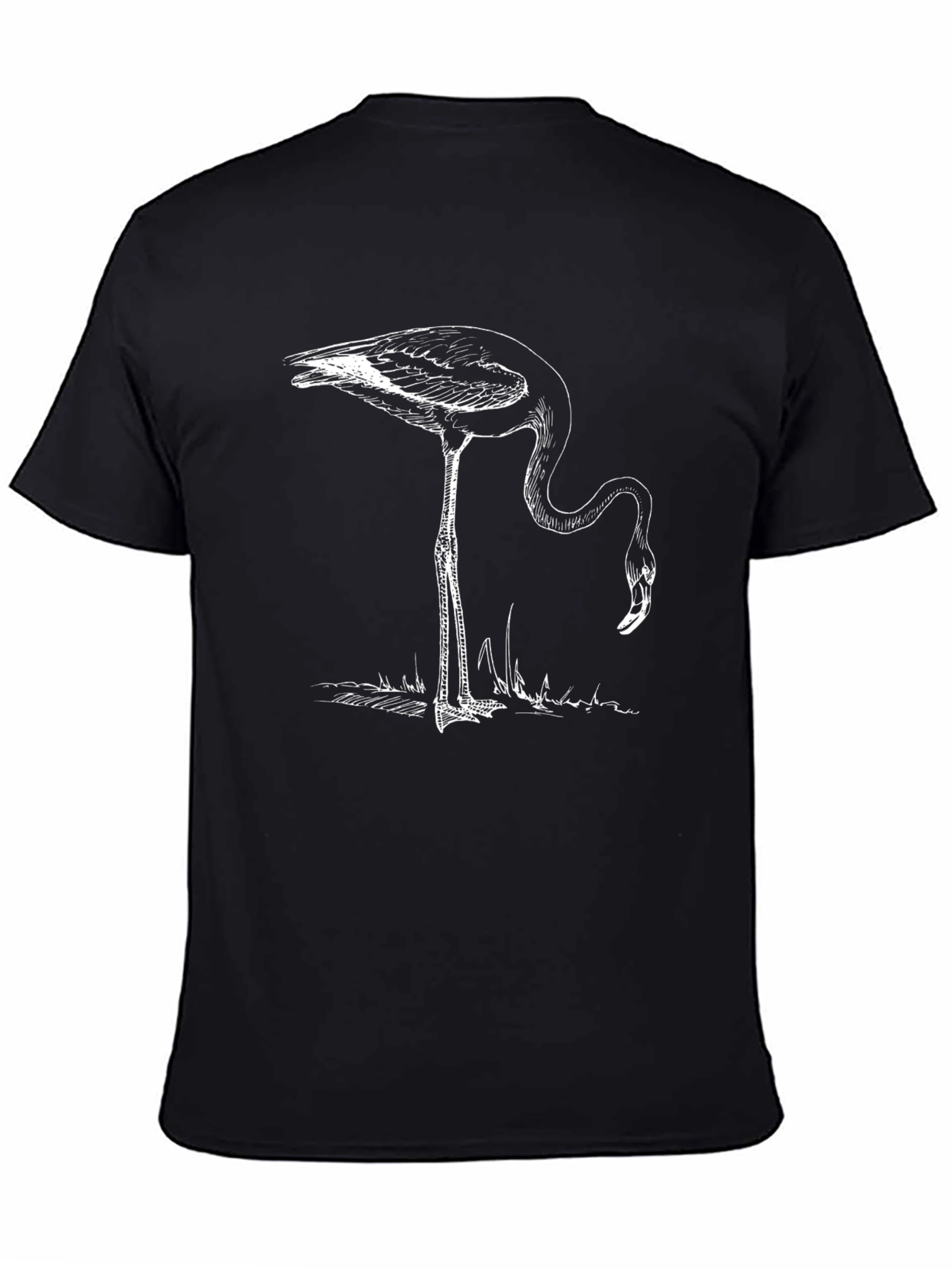 Flamingo Graphic Black T-Shirt