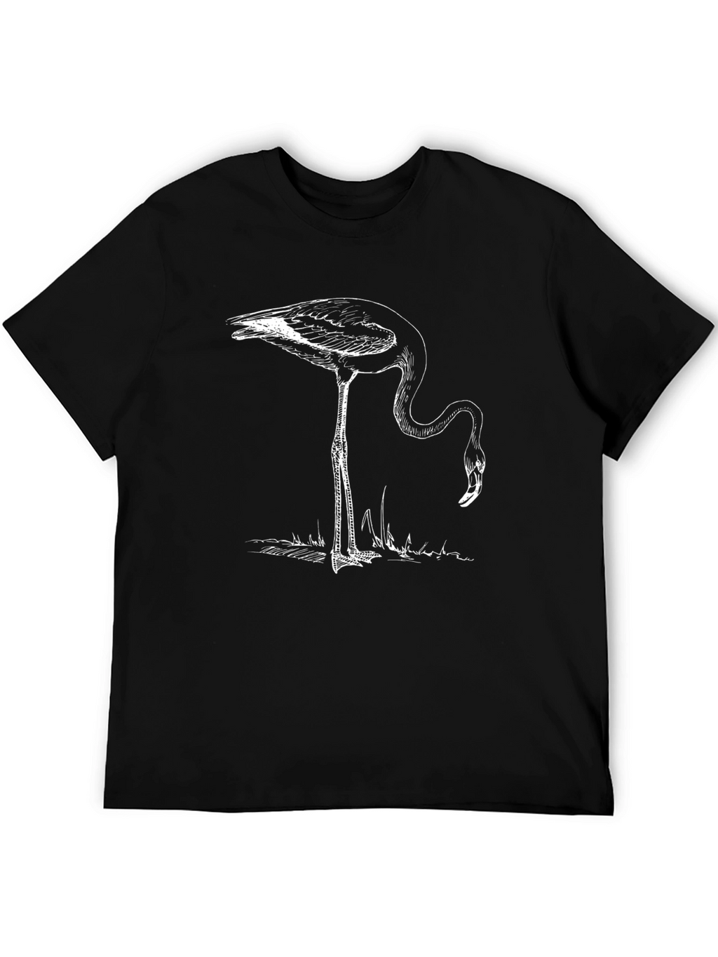 Flamingo Graphic Black T-Shirt