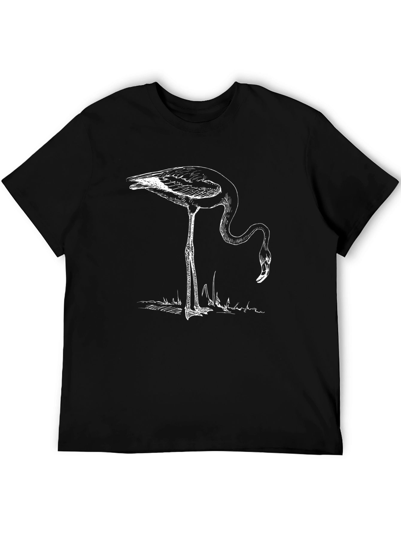 Flamingo Graphic Black T-Shirt