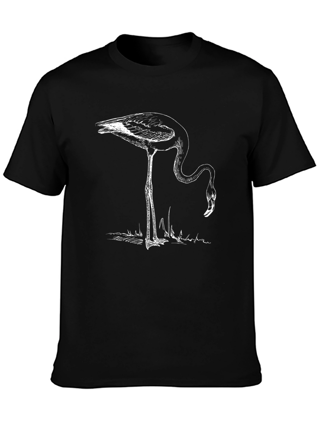 Flamingo Graphic Black T-Shirt