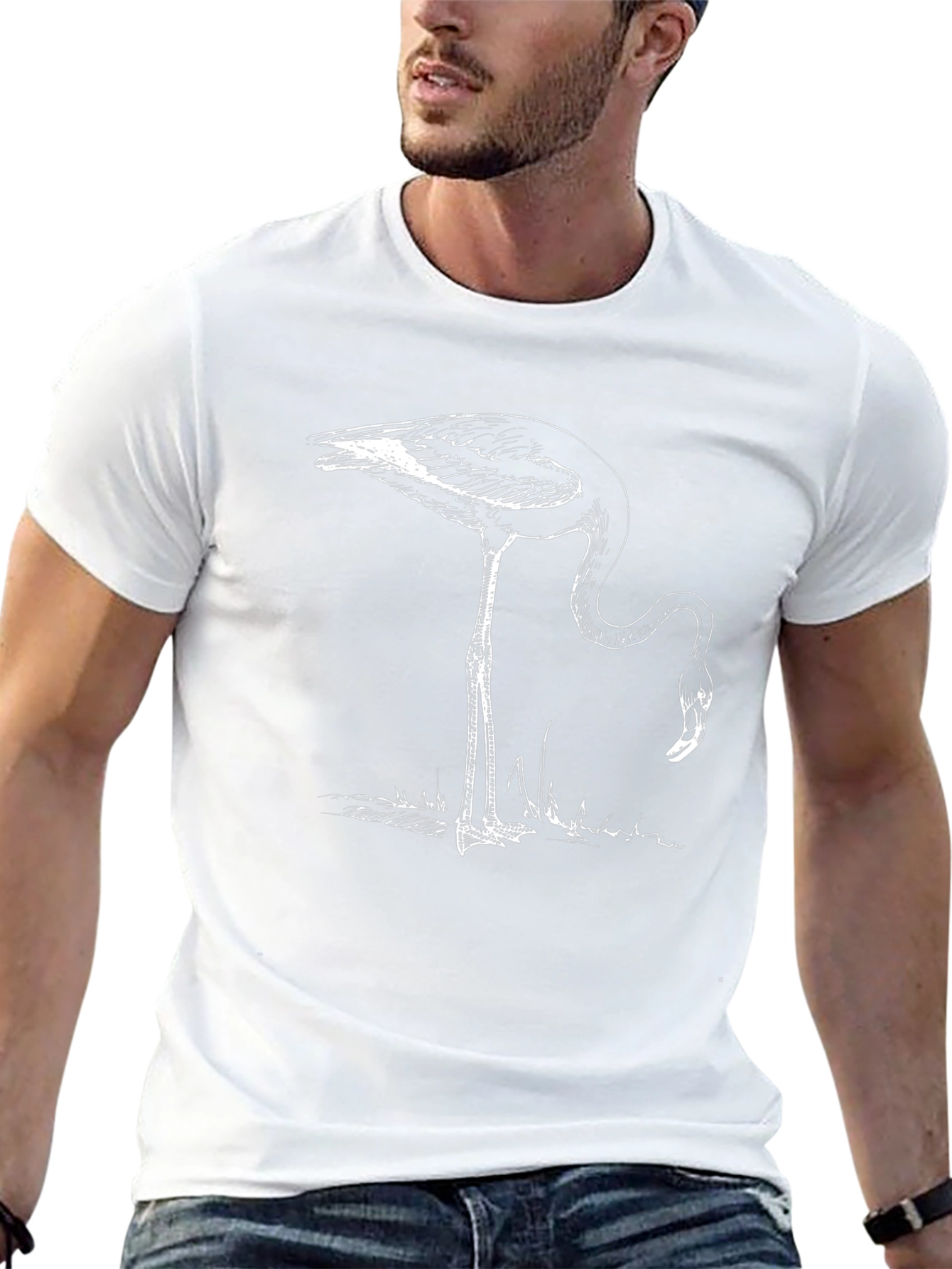 Flamingo Graphic Black T-Shirt