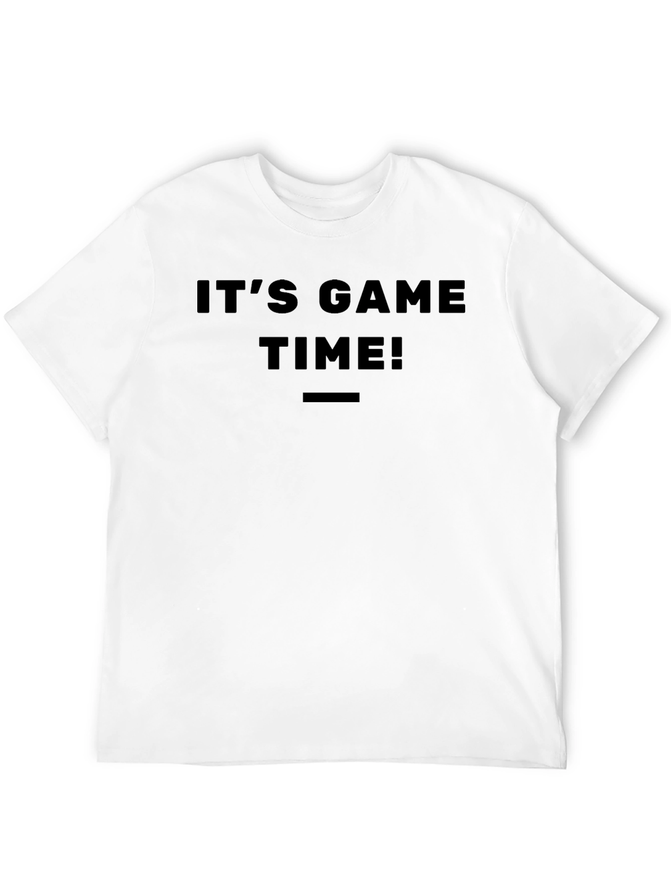 Its Game Time Black Graphic Tee
