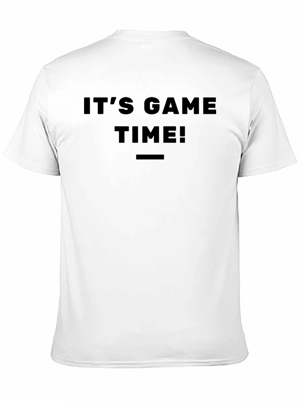 Its Game Time Black Graphic Tee