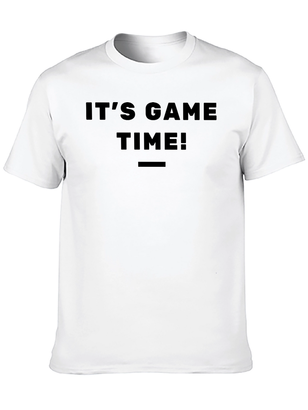 Its Game Time Black Graphic Tee