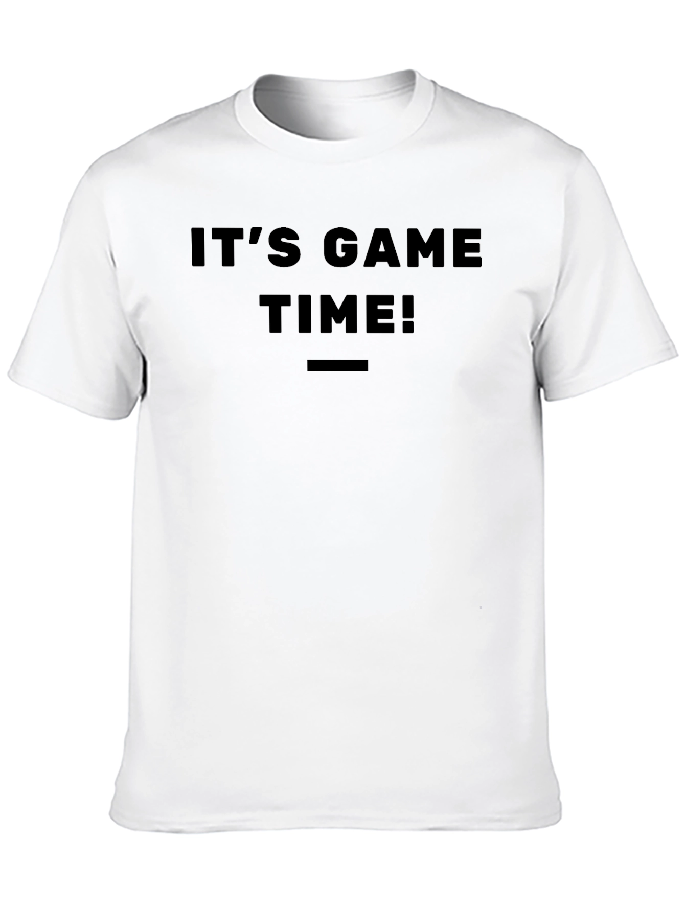 Its Game Time Black Graphic Tee