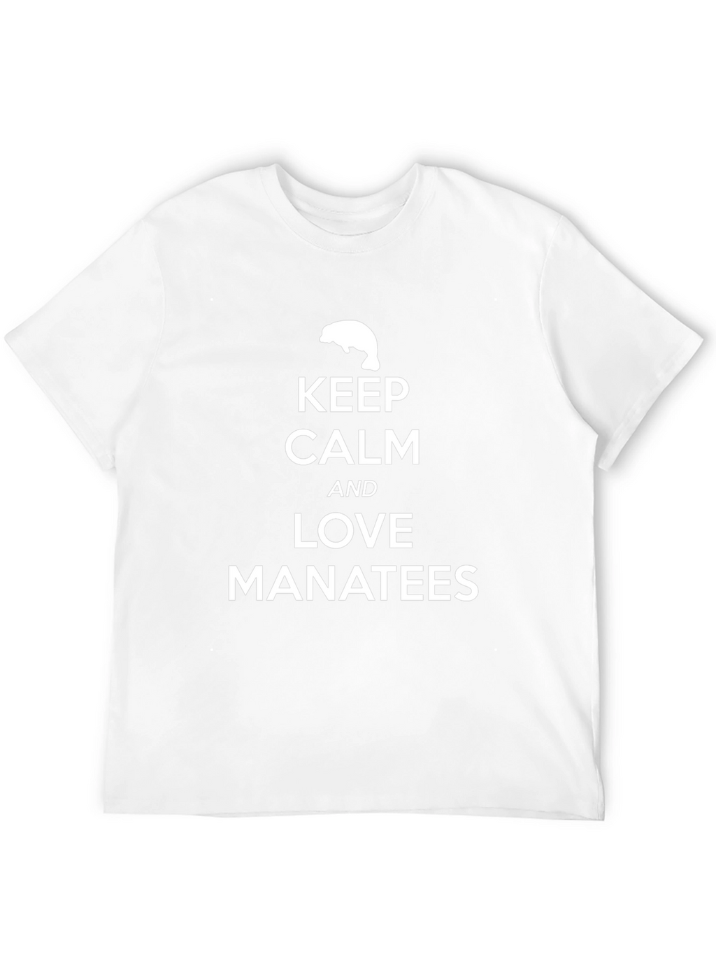 Keep Calm and Love Manatees Graphic T-Shirt