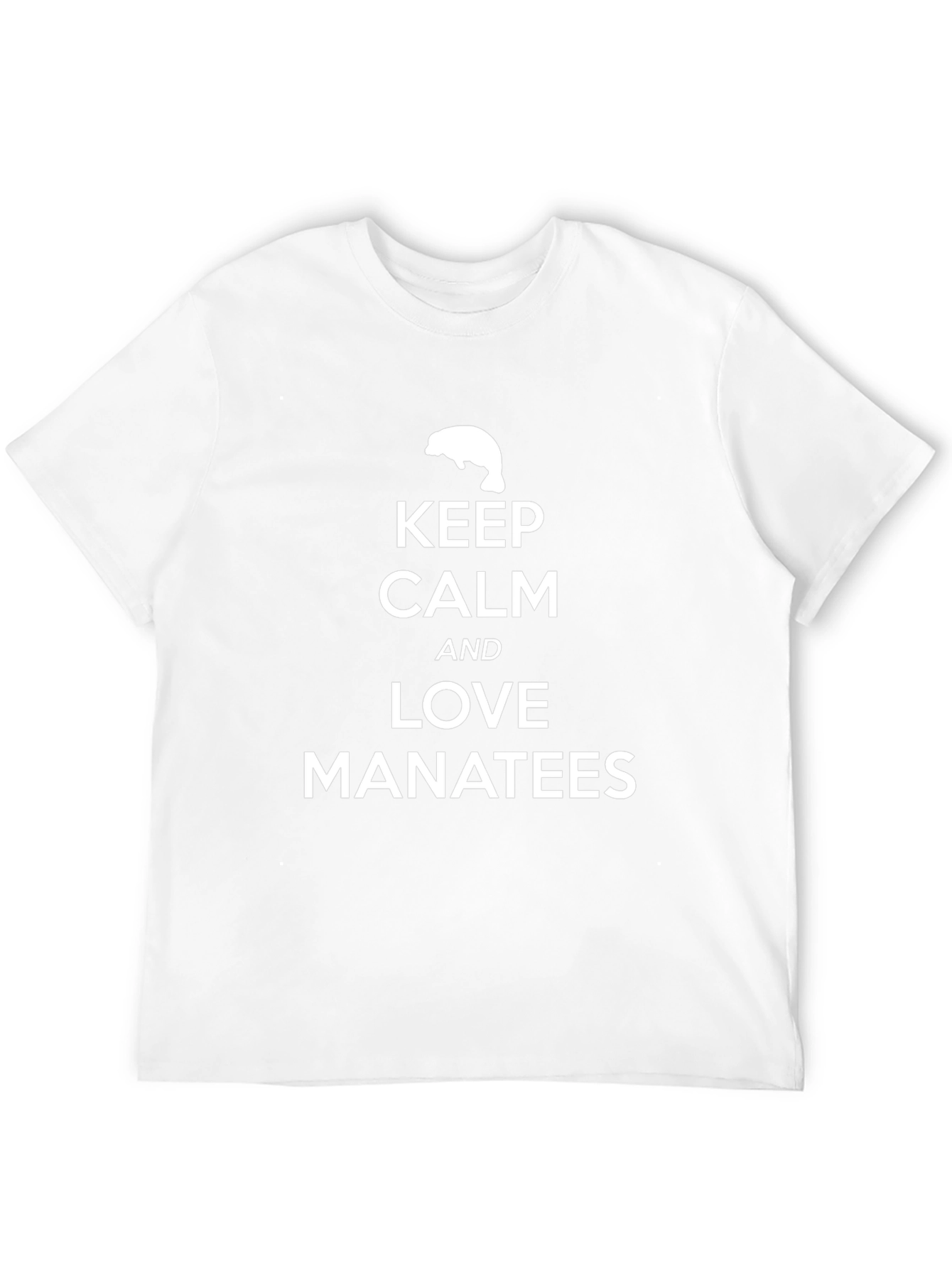Keep Calm and Love Manatees Graphic T-Shirt