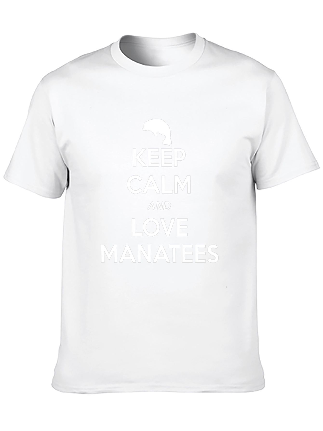Keep Calm and Love Manatees Graphic T-Shirt