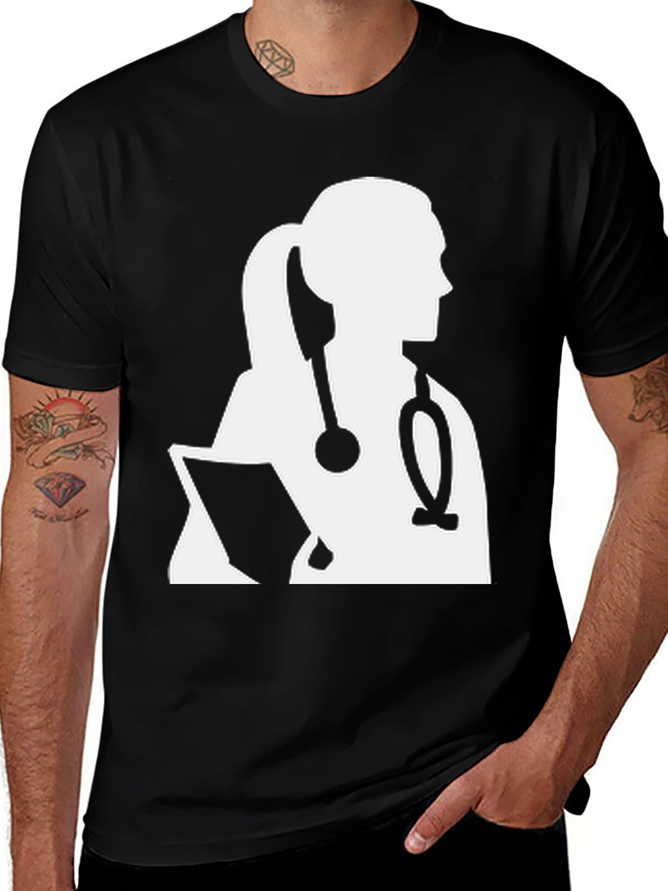 Doctor Graphic T-Shirt - Unisex Black Tee