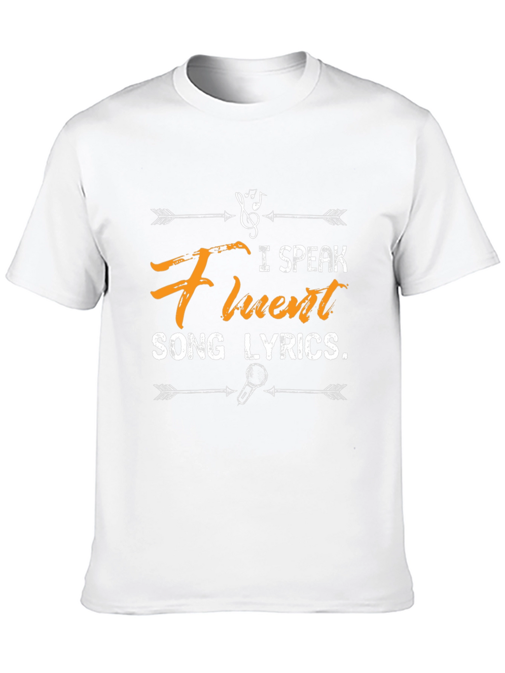 Fluent Song Lyrics Black Graphic Tee