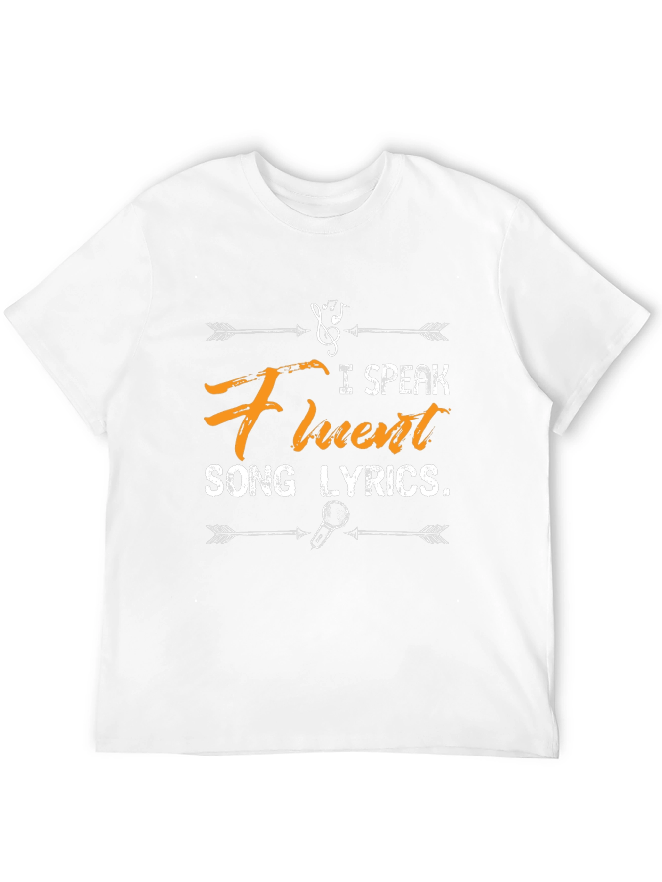 Fluent Song Lyrics Black Graphic Tee