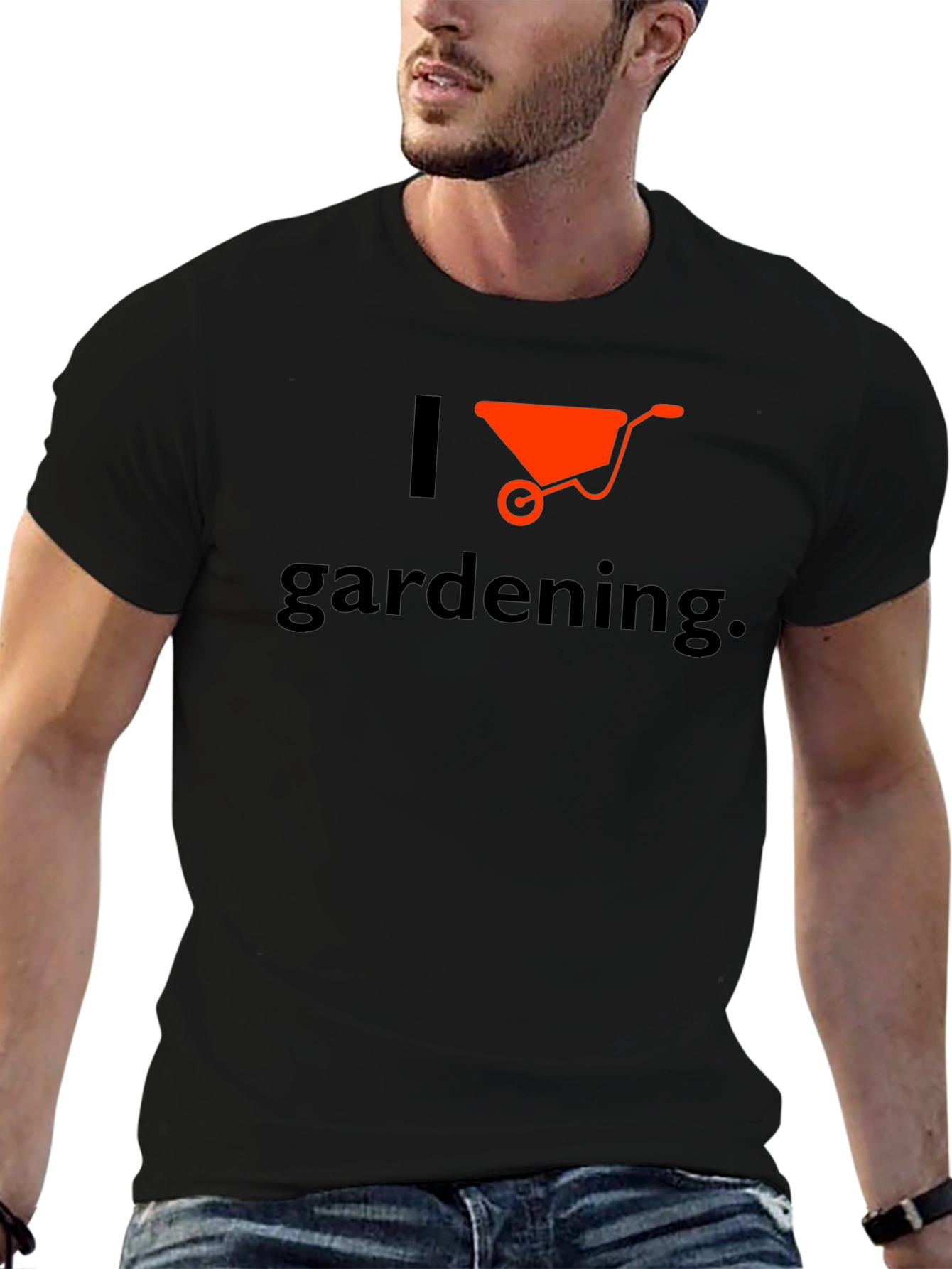 I Love Gardening T-Shirt - Wheelbarrow Graphic