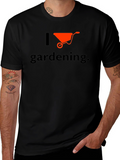 I Love Gardening T-Shirt - Wheelbarrow Graphic
