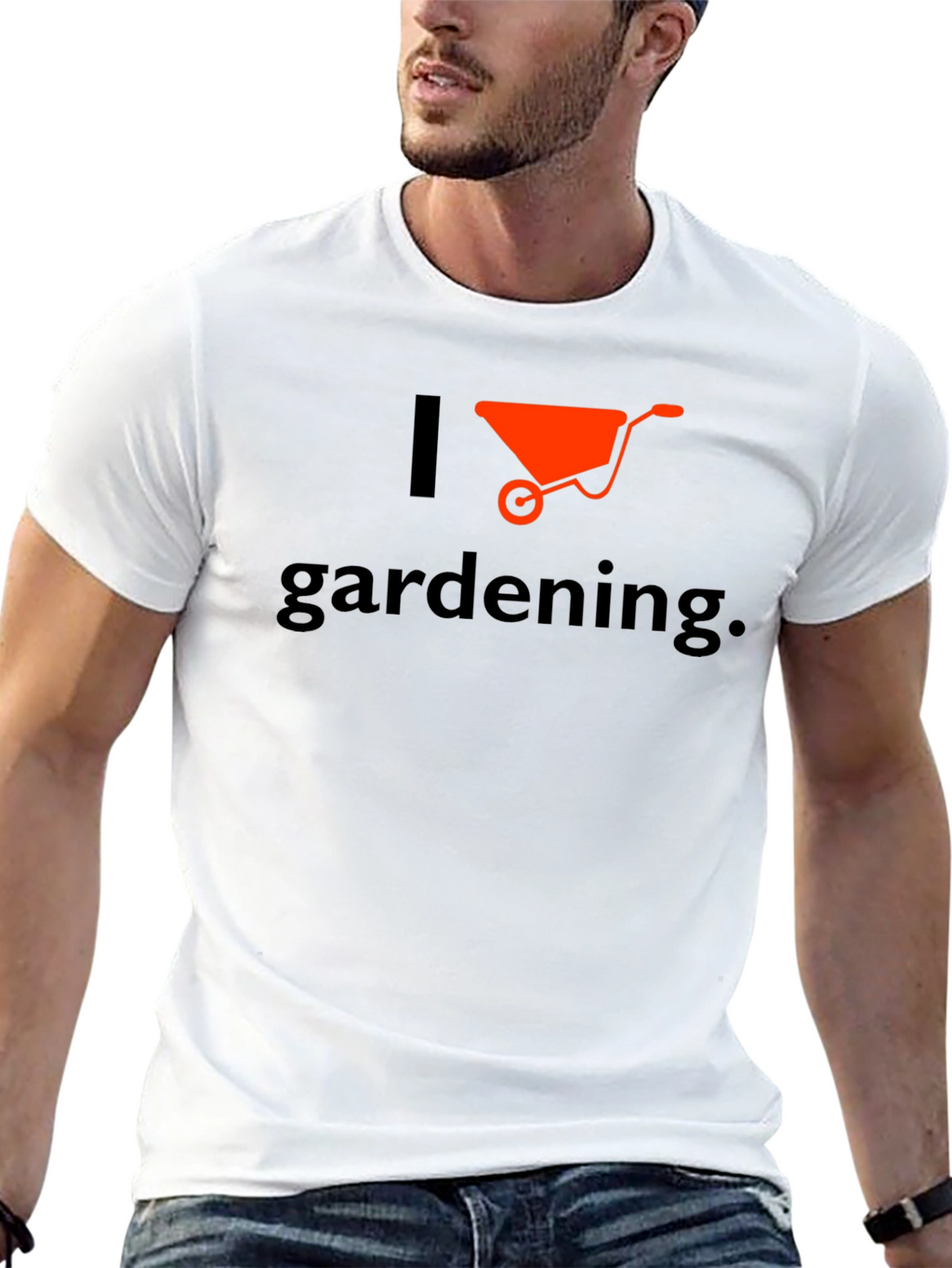 I Love Gardening T-Shirt - Wheelbarrow Graphic