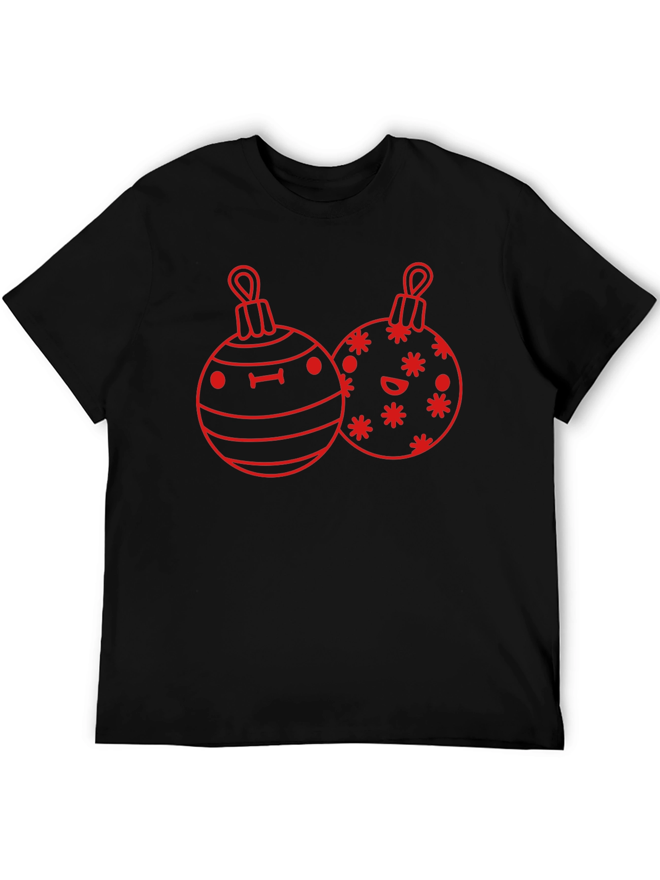 Festive Ornament Graphic Tee - Holiday Cheer