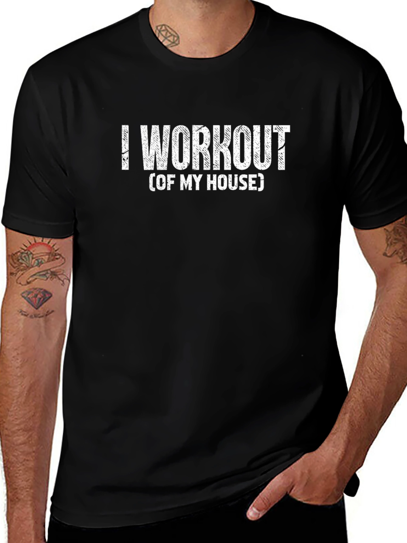 I Workout (of My House) Graphic T-Shirt