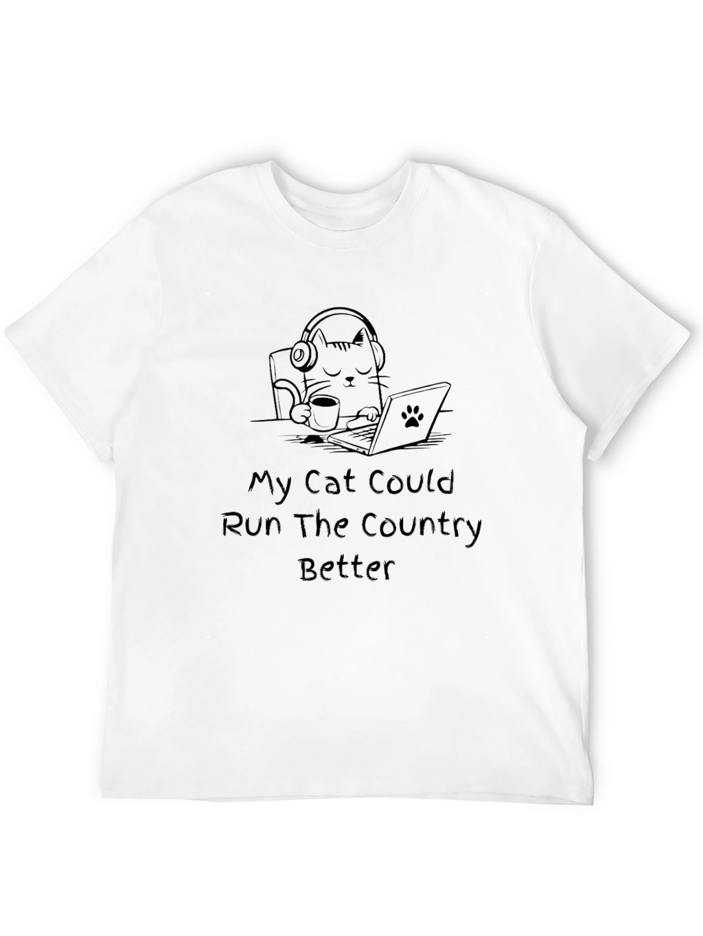Funny Cat Run Country T-Shirt