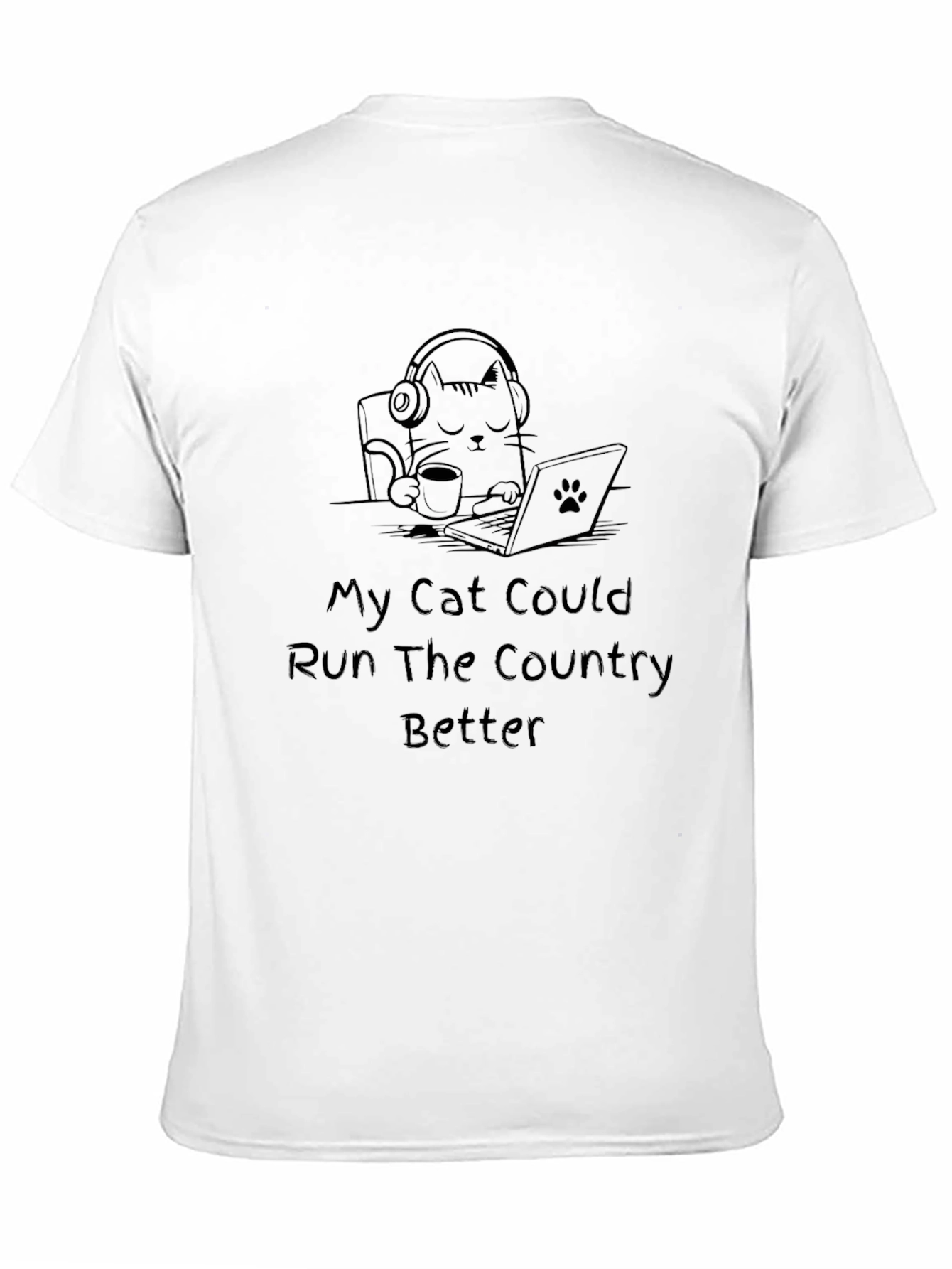 Funny Cat Run Country T-Shirt