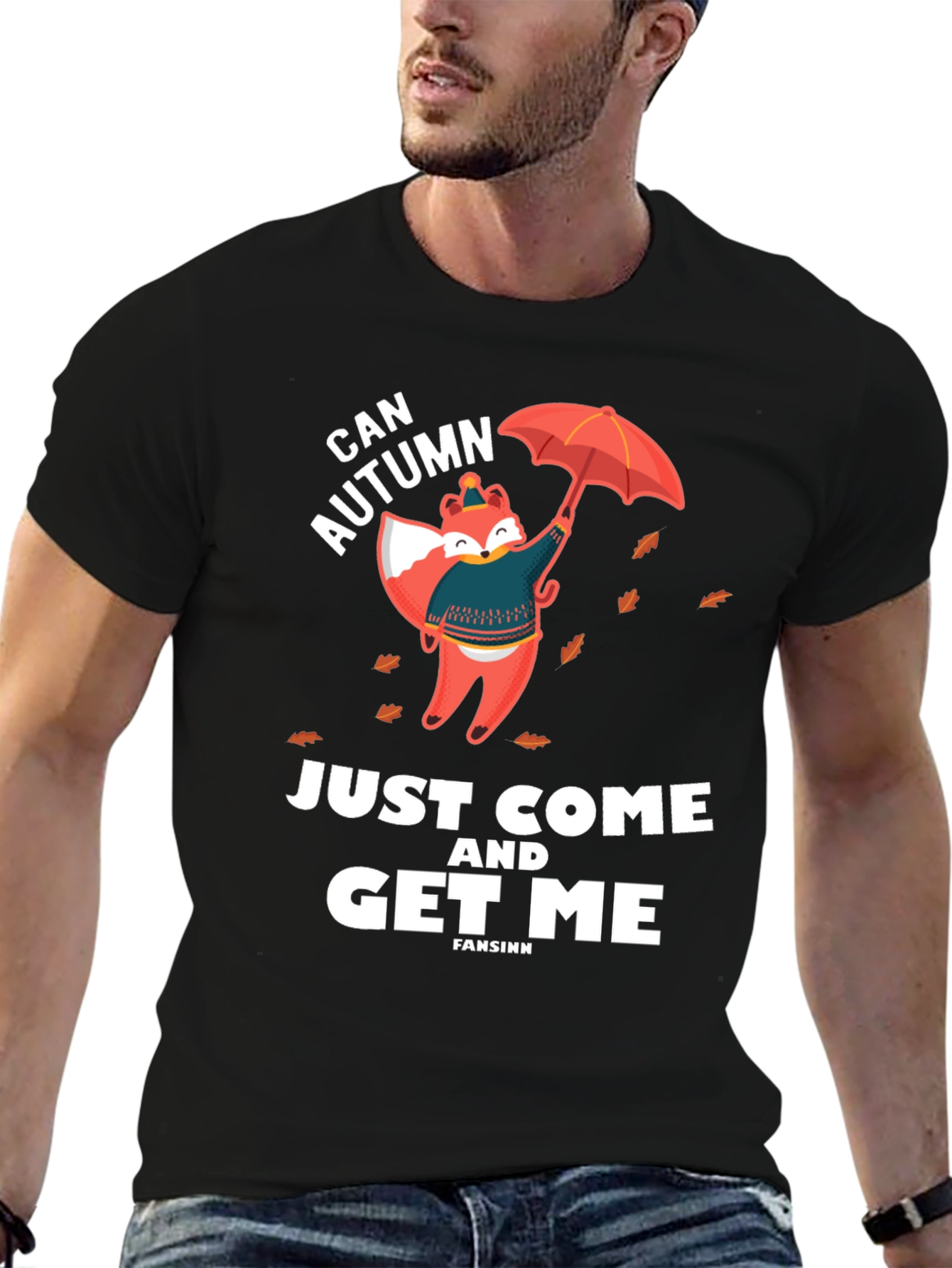 Can Autumn Get Me Black Graphic Tee