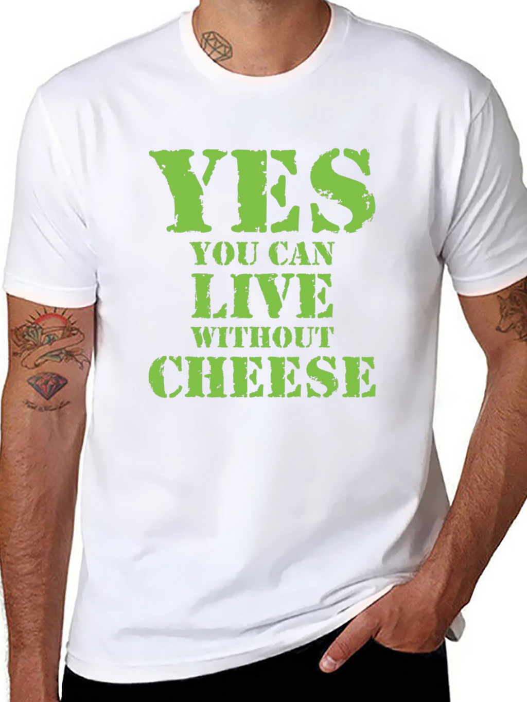 Funny Cheese Lover T-Shirt - Vegan Lifestyle