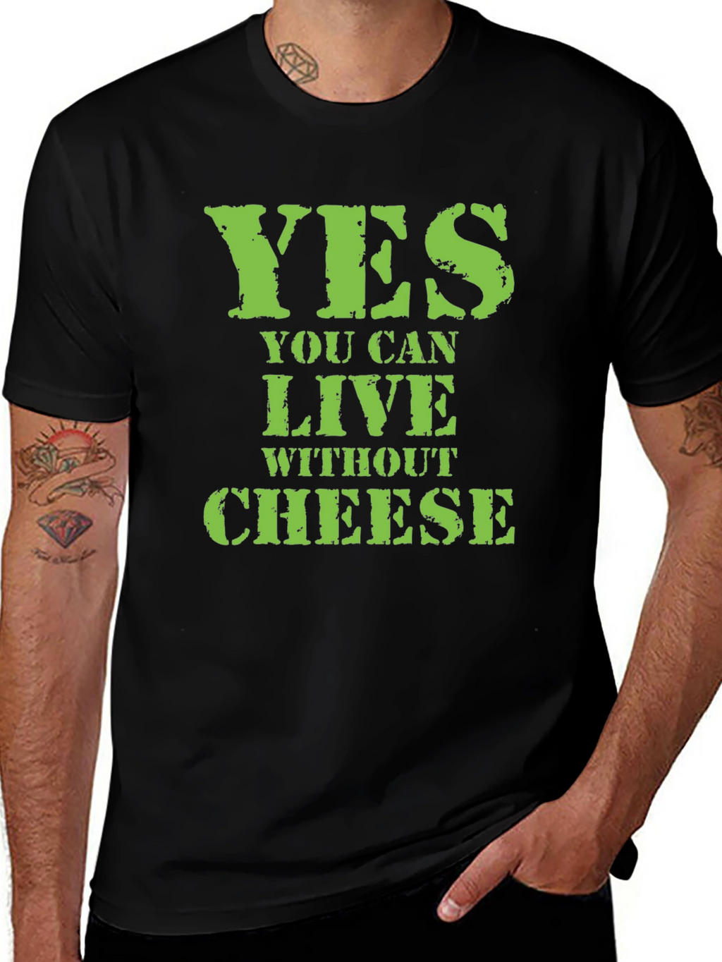 Funny Cheese Lover T-Shirt - Vegan Lifestyle