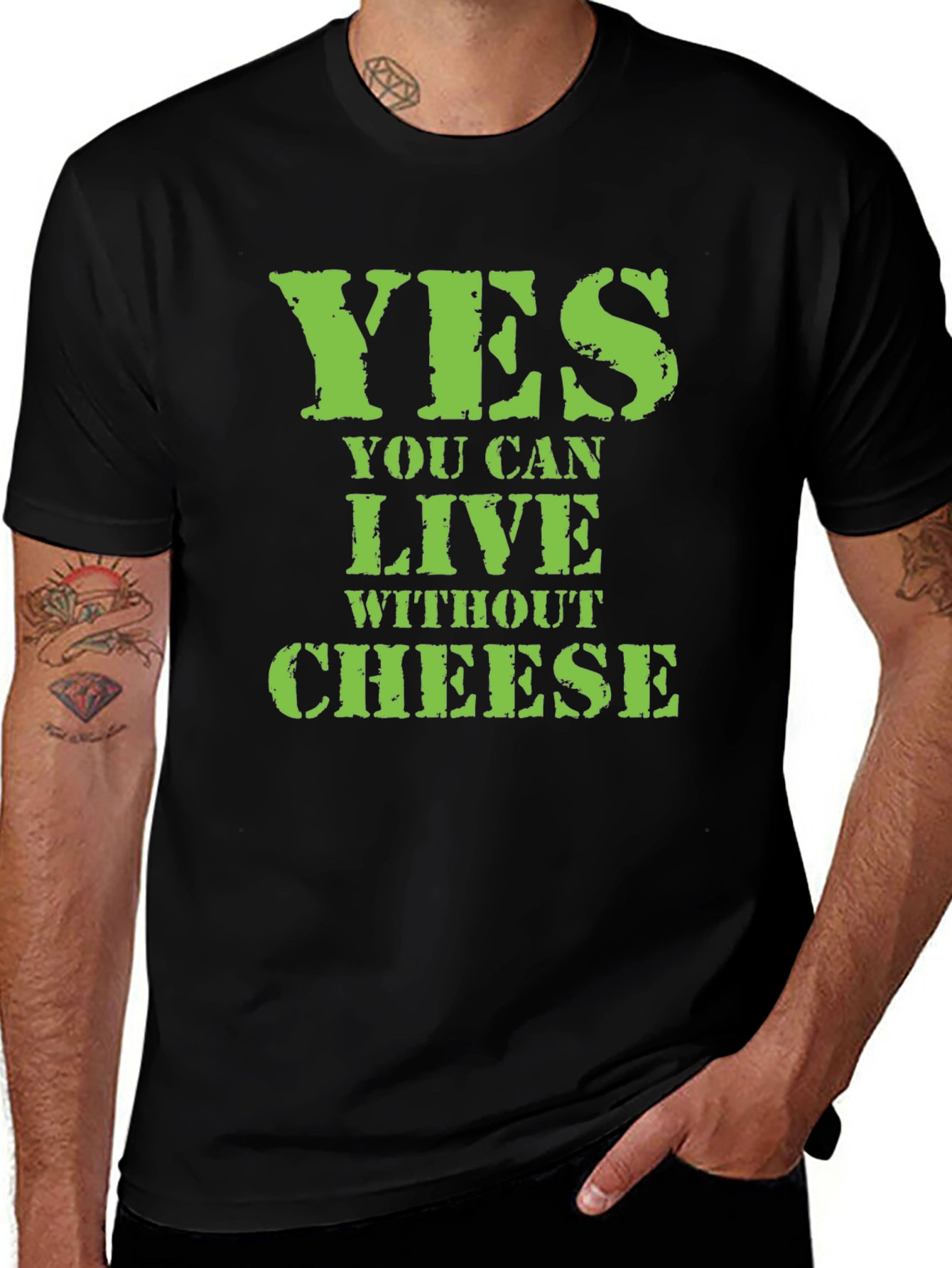 Funny Cheese Lover T-Shirt - Vegan Lifestyle