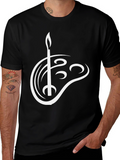 Artist Palette Graphic T-Shirt - Black