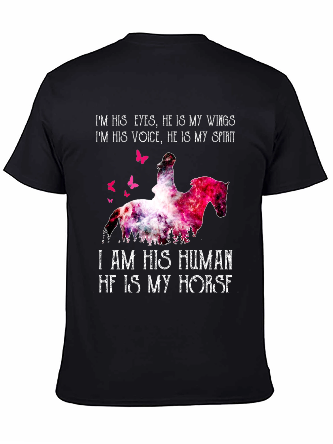 Horse Lover Graphic Tee: I Am His Human