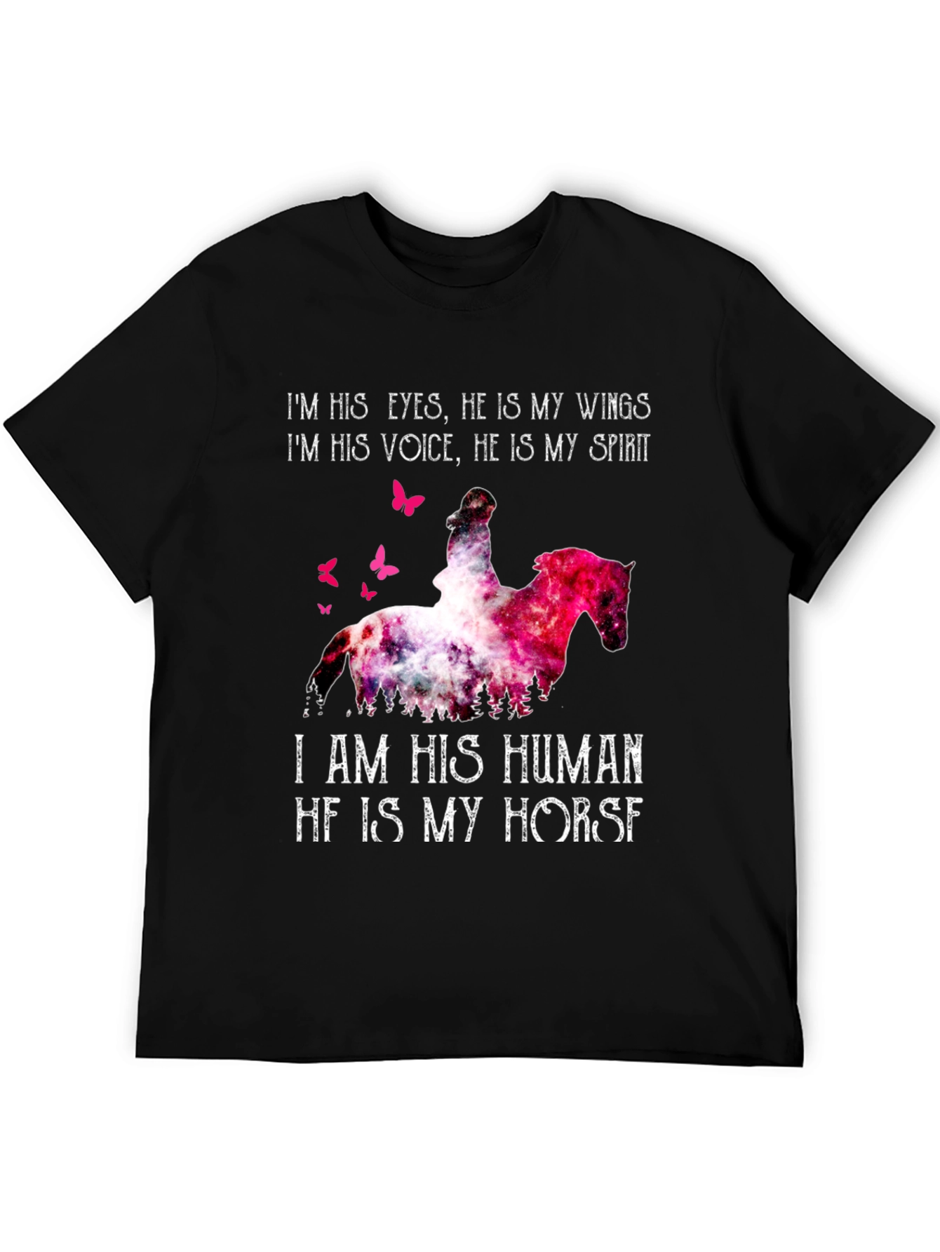 Horse Lover Graphic Tee: I Am His Human