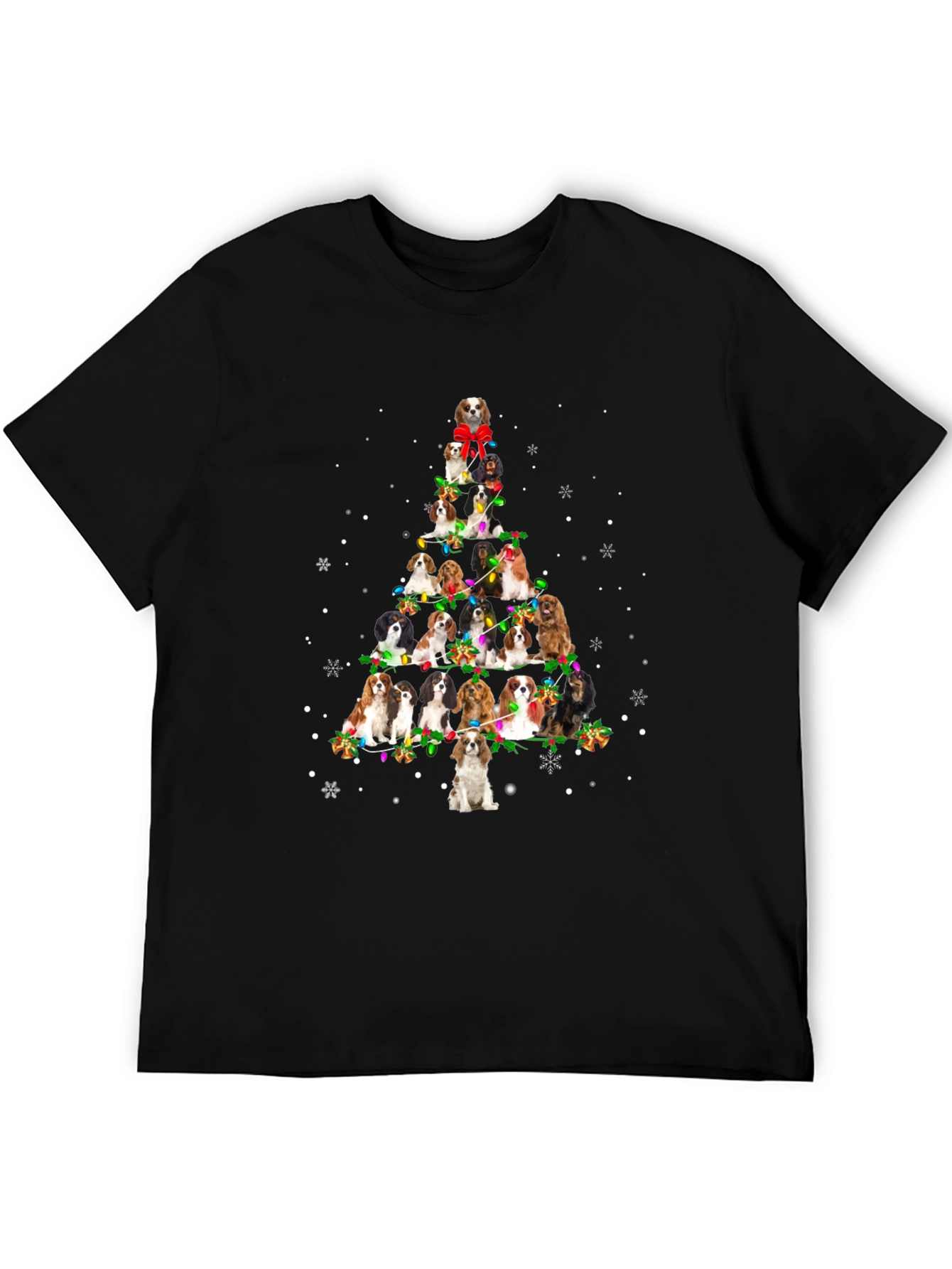 Dog Christmas Tree Graphic T-Shirt