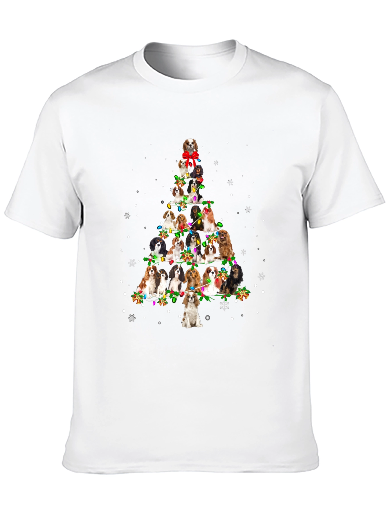Dog Christmas Tree Graphic T-Shirt