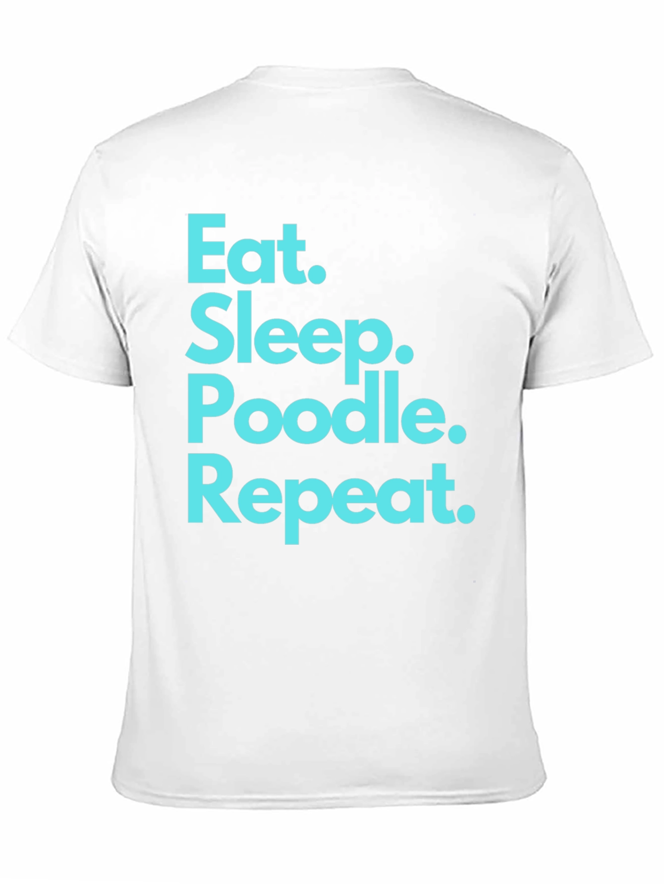 Eat Sleep Poodle Repeat Black T-Shirt