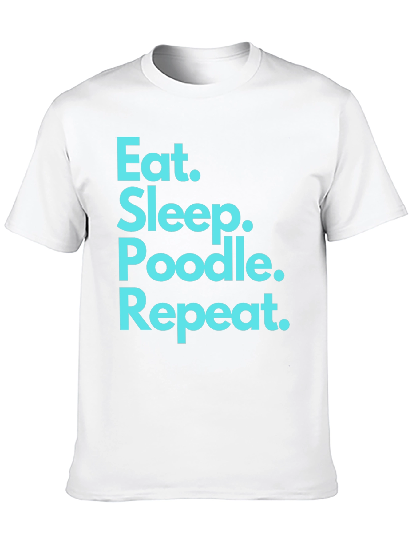 Eat Sleep Poodle Repeat Black T-Shirt