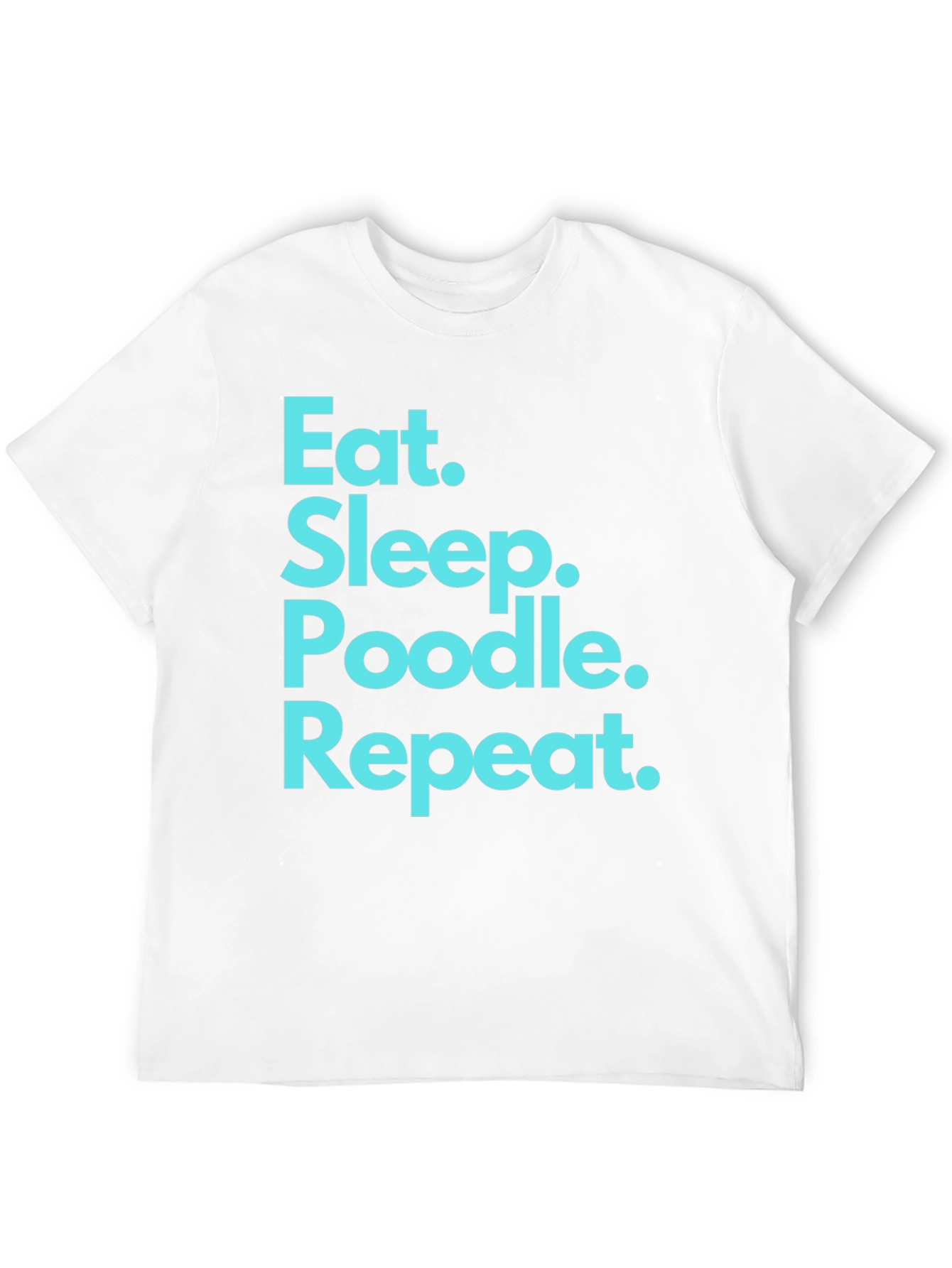 Eat Sleep Poodle Repeat Black T-Shirt