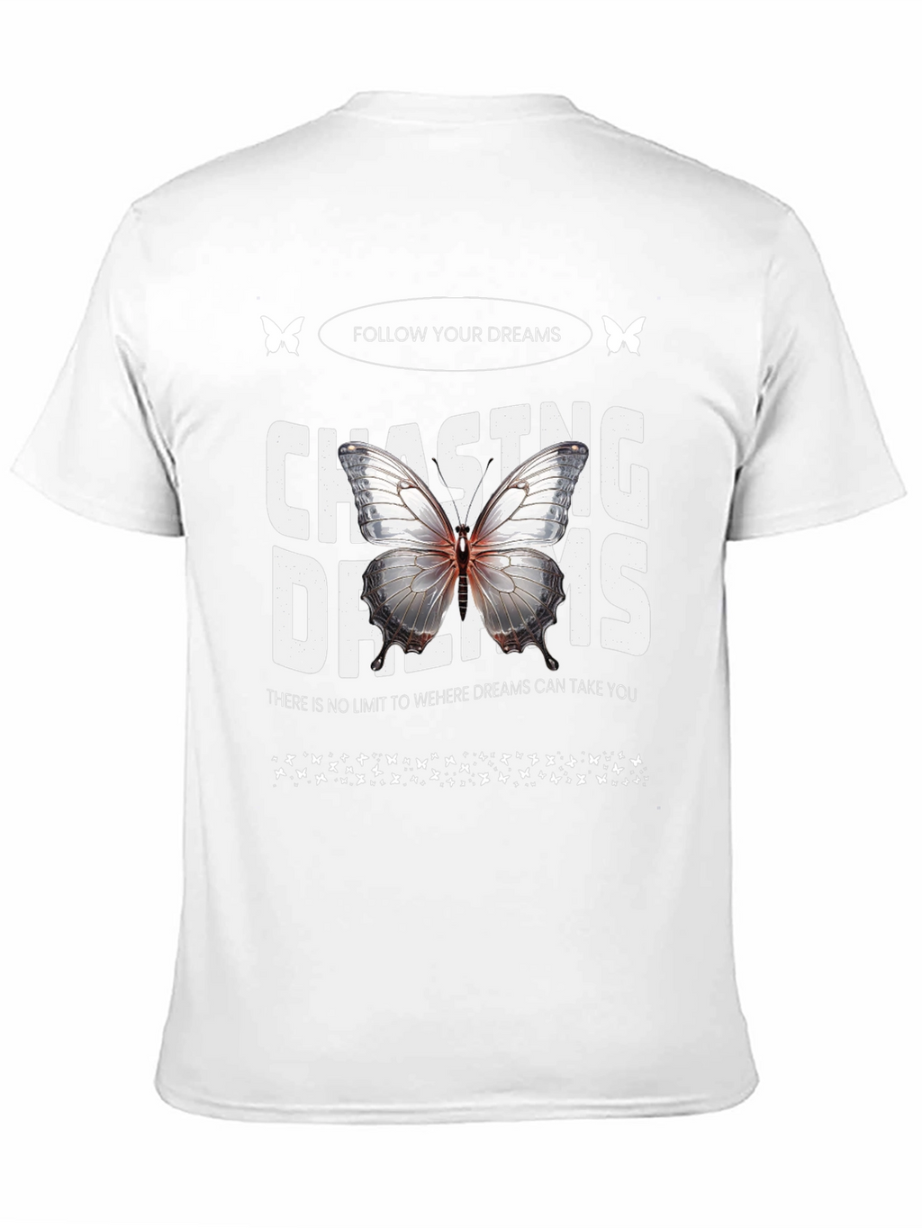 Chasing Dreams Butterfly Graphic T-Shirt