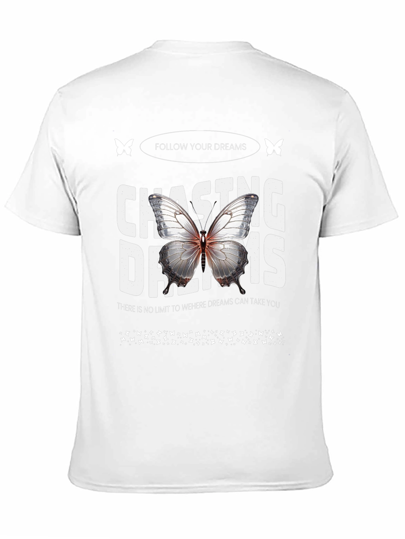 Chasing Dreams Butterfly Graphic T-Shirt