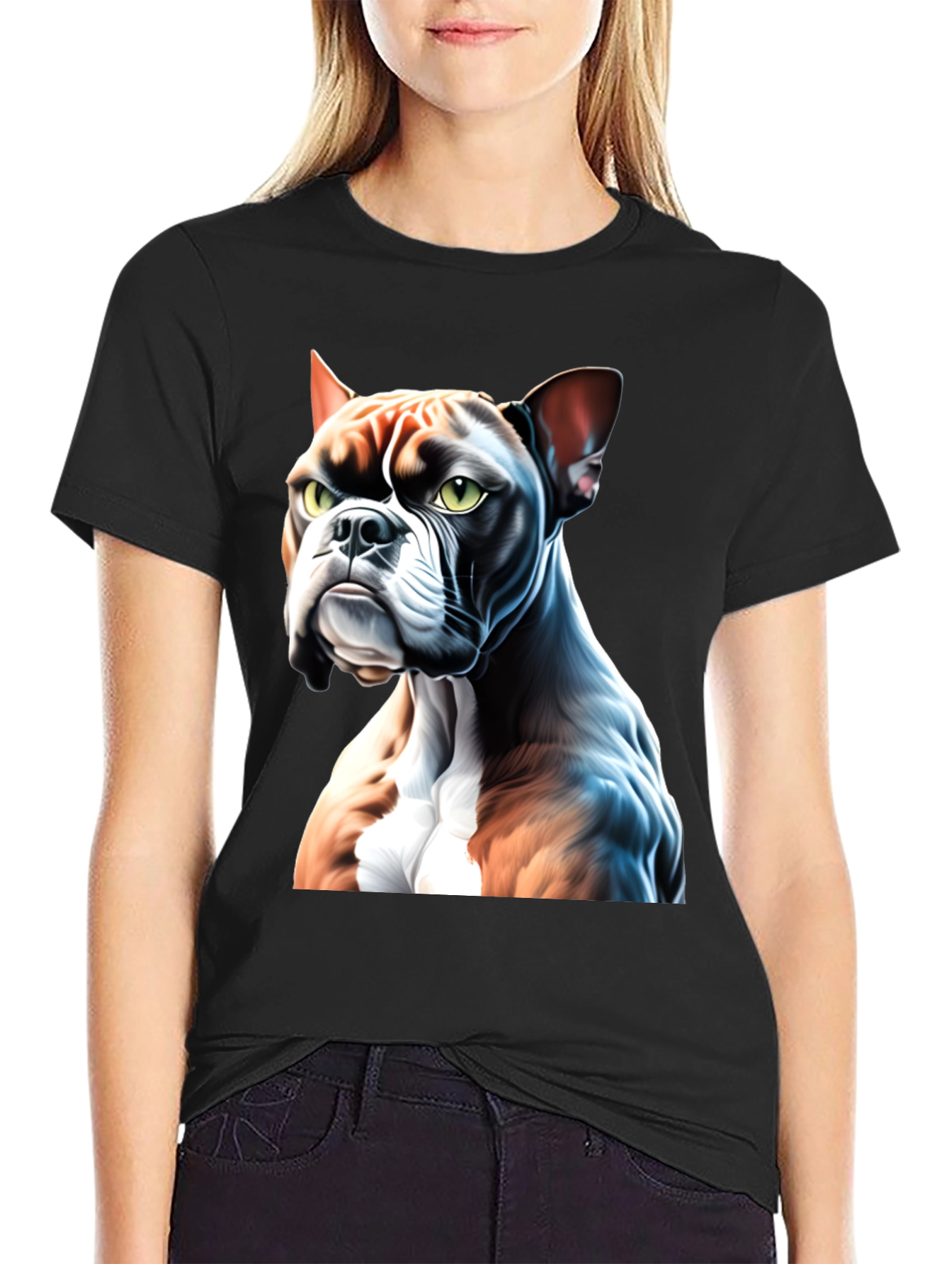 Bulldog Graphic Tee - Mens Black T-Shirt