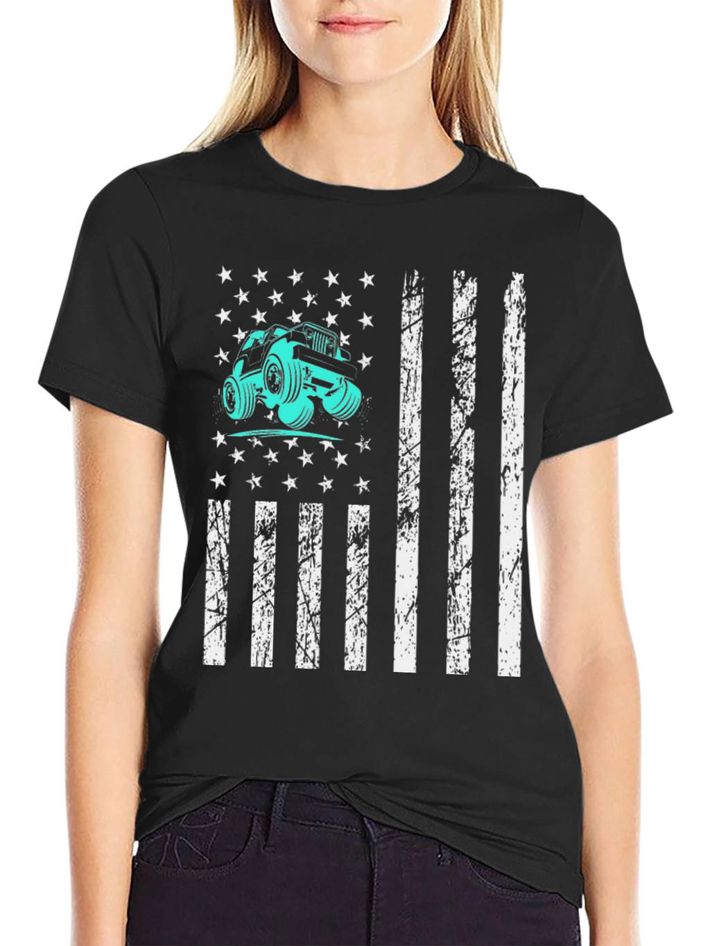Jeep American Flag Graphic Tee