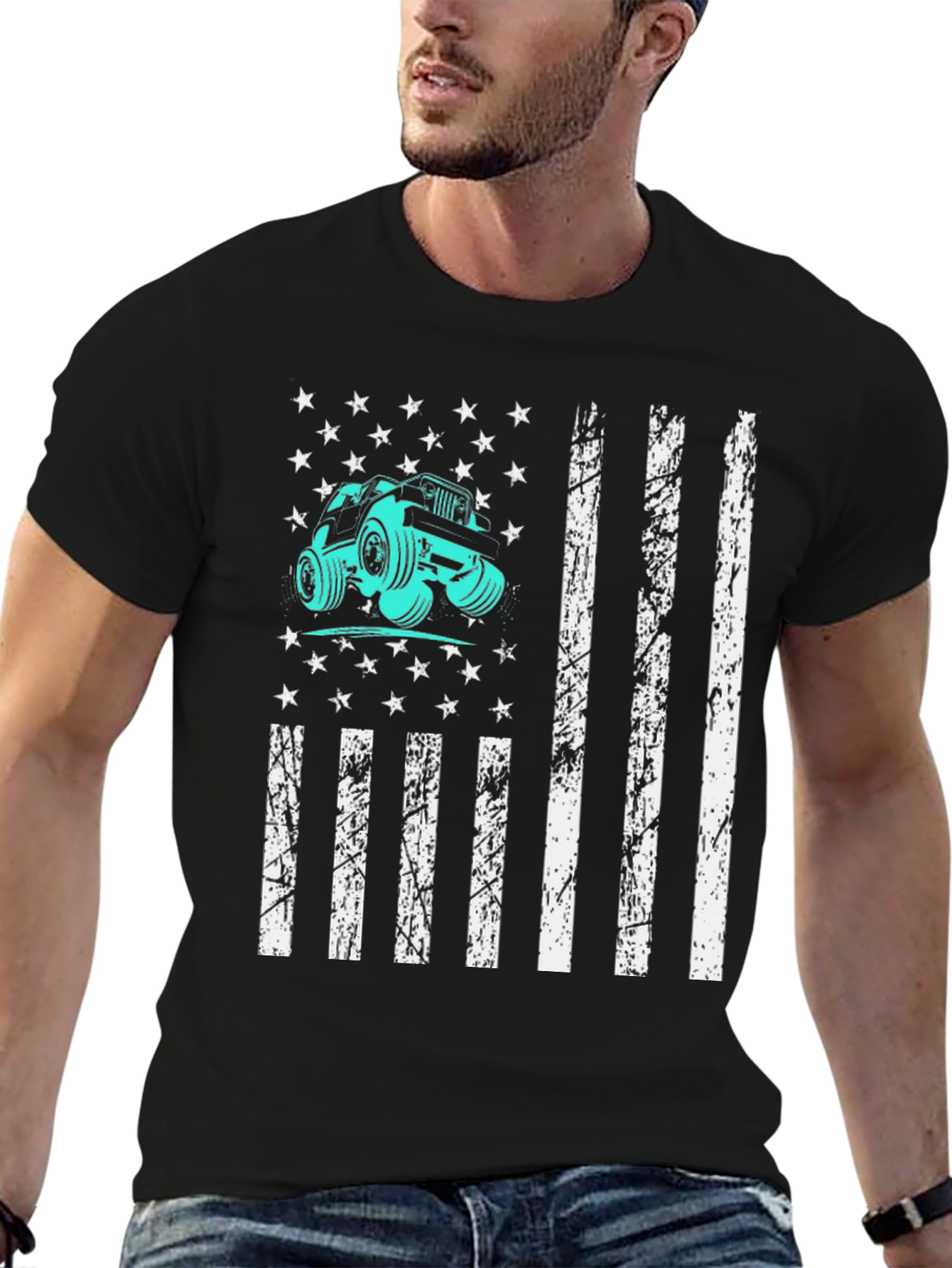 Jeep American Flag Graphic Tee