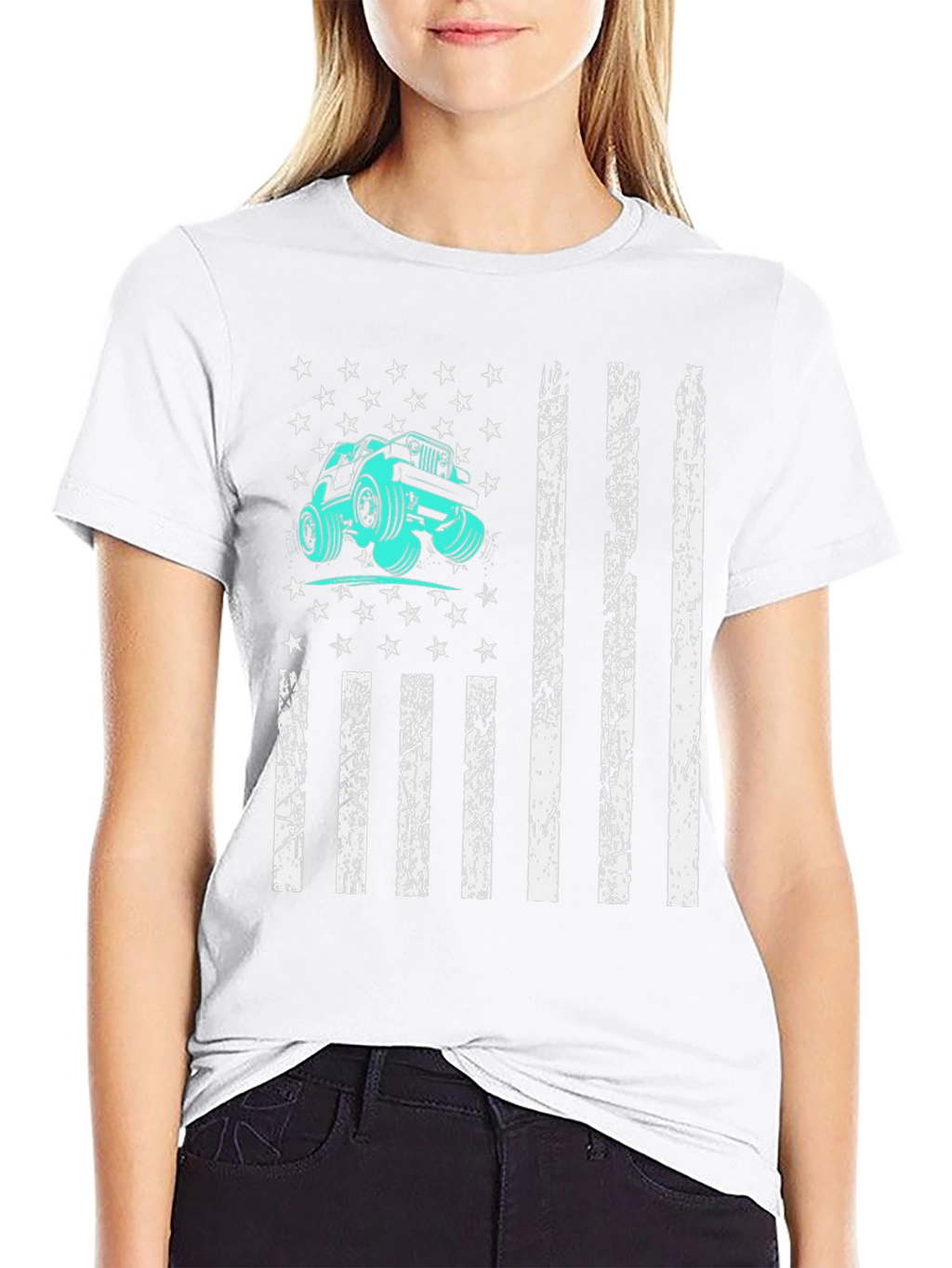 Jeep American Flag Graphic Tee