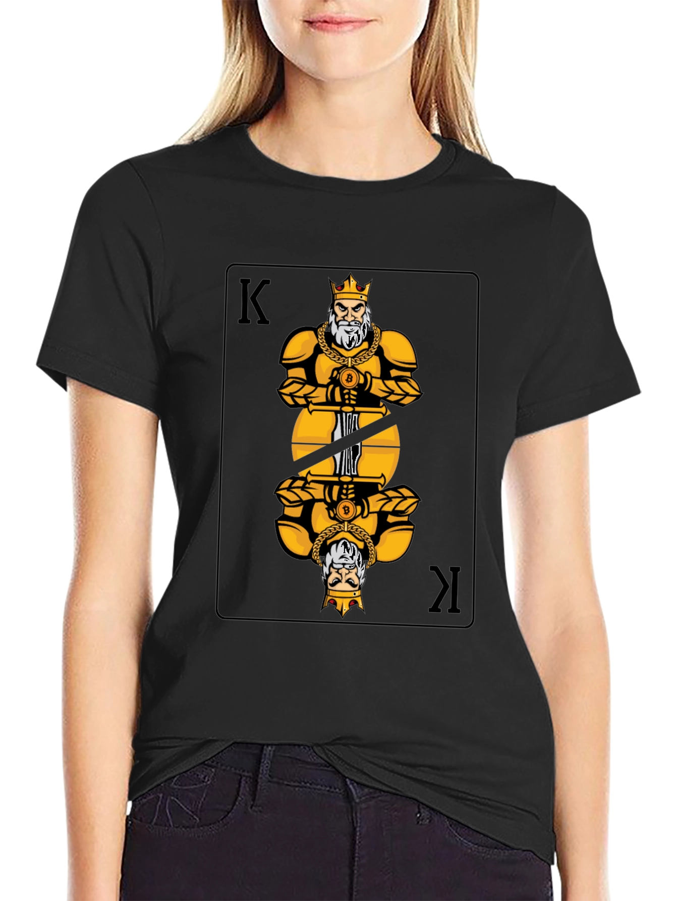 King Card Graphic Tee - Black T-Shirt