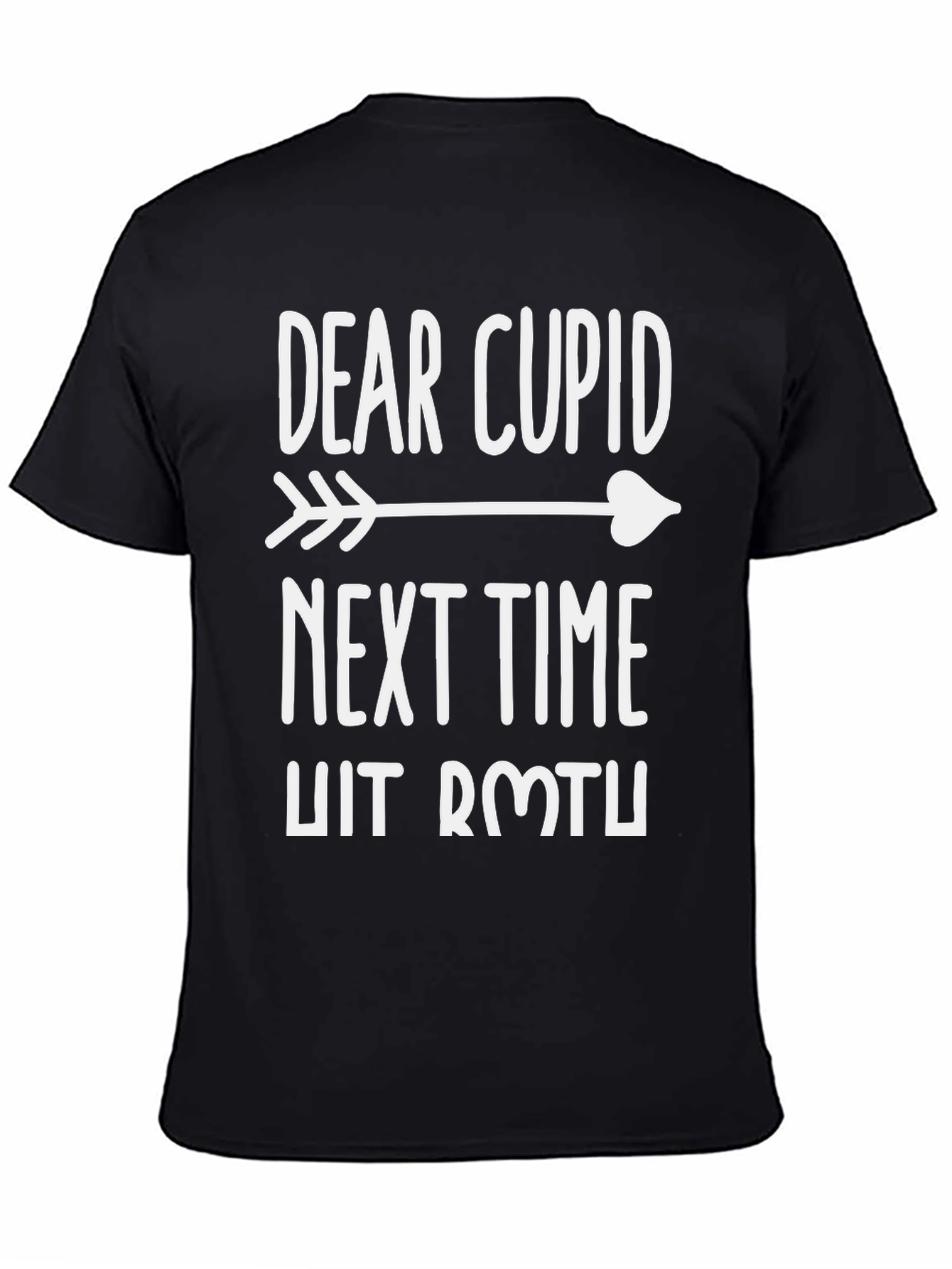 Dear Cupid Graphic T-Shirt - Mens Black Tee