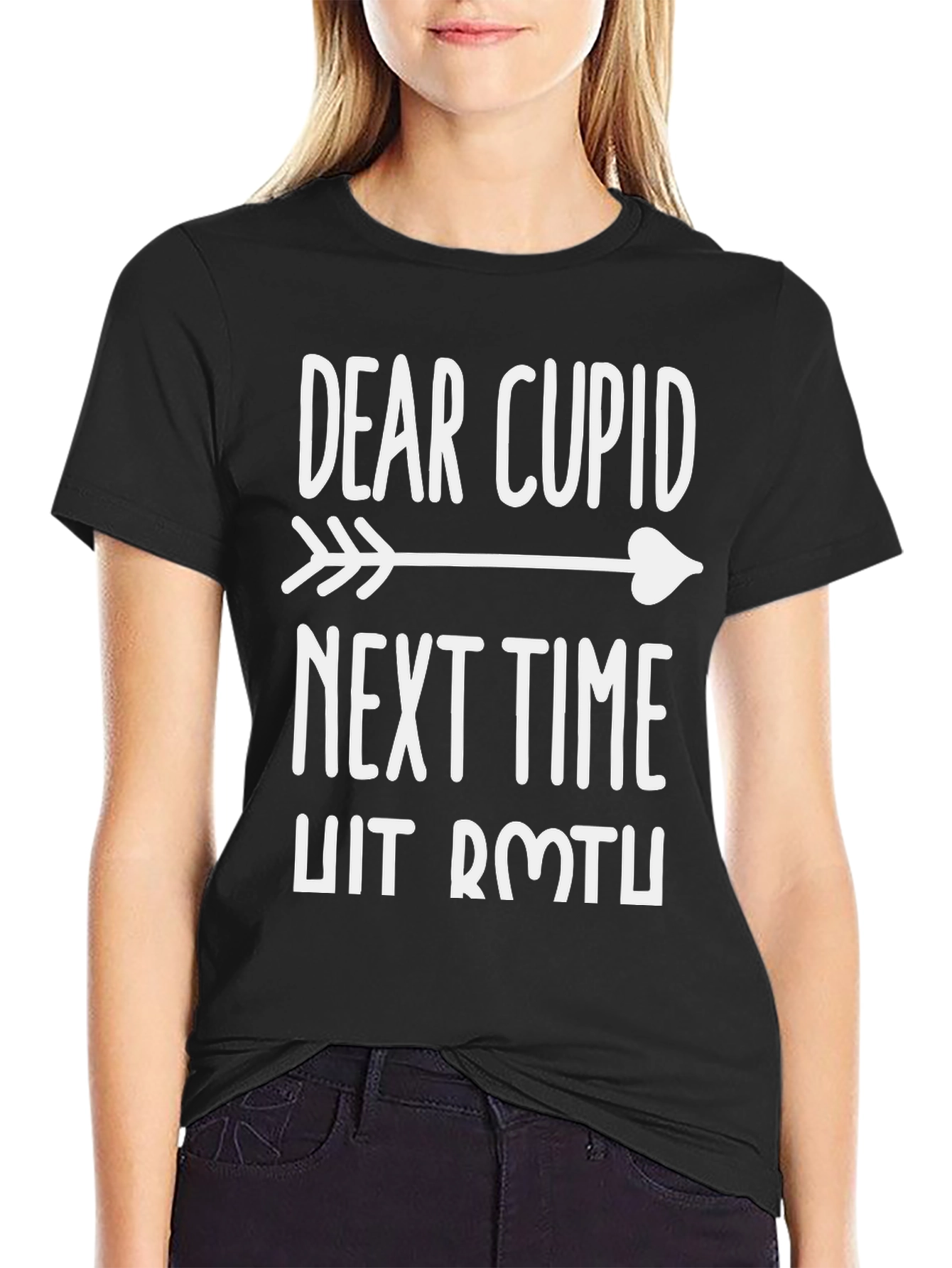 Dear Cupid Graphic T-Shirt - Mens Black Tee