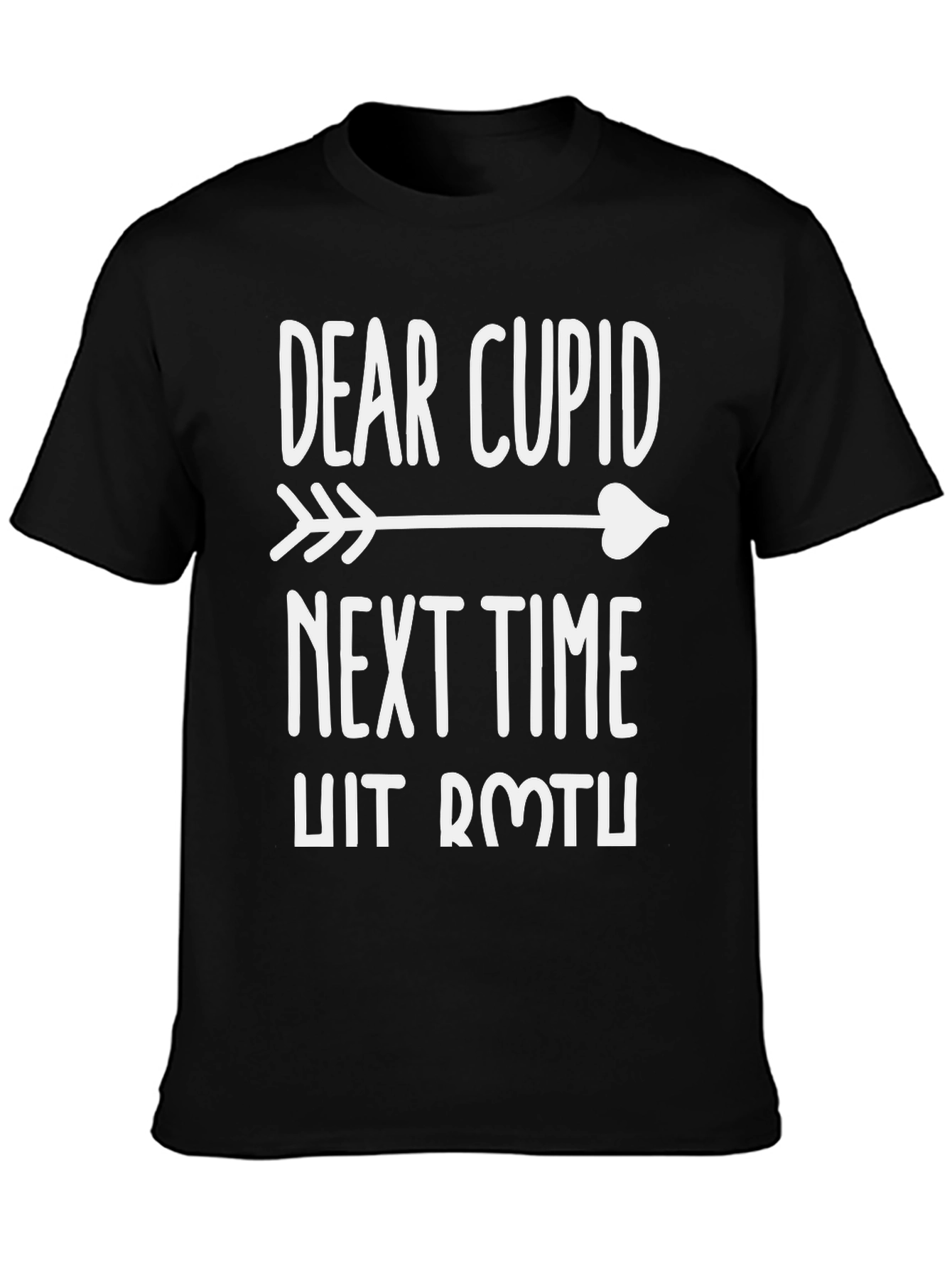 Dear Cupid Graphic T-Shirt - Mens Black Tee