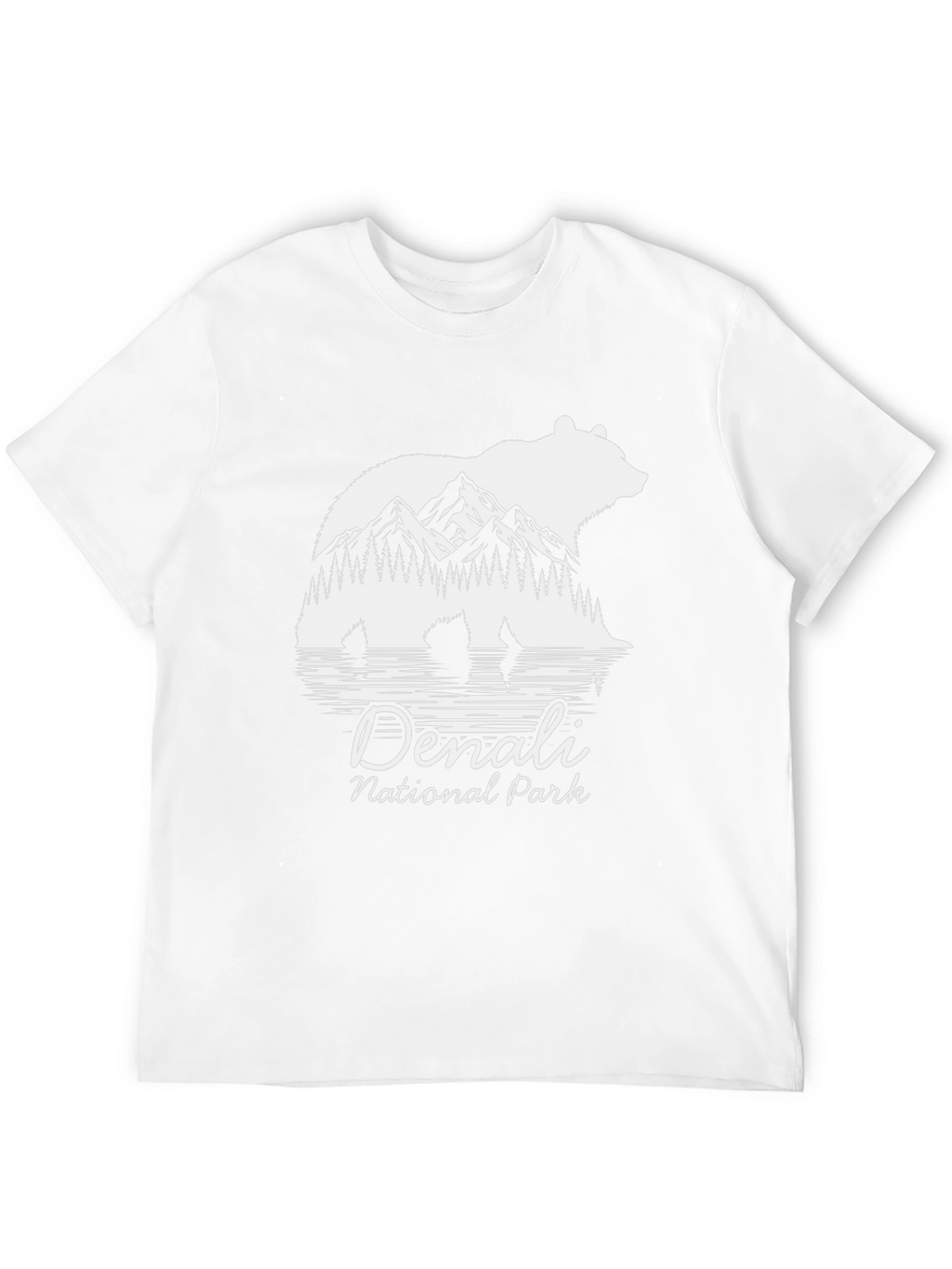 Denali National Park Bear Silhouette Graphic T-Shirt