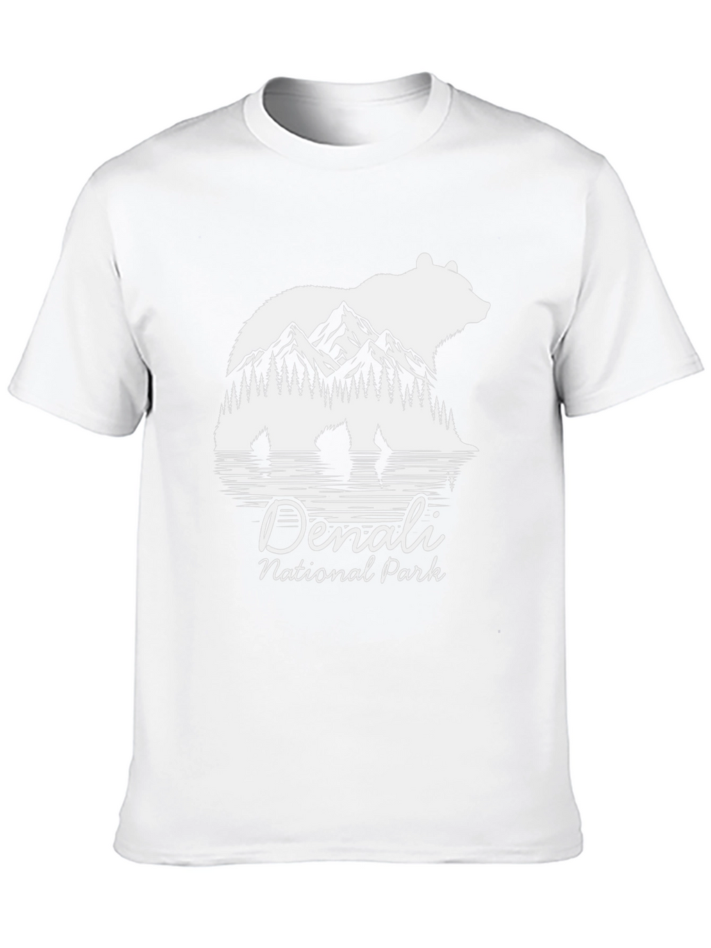 Denali National Park Bear Silhouette Graphic T-Shirt